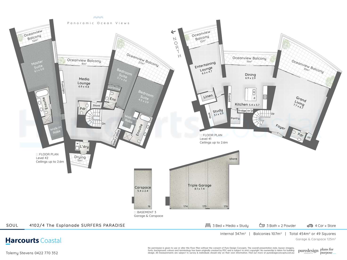 Floorplan of Homely apartment listing, 4102/4-14 The Esplanade, Surfers Paradise QLD 4217