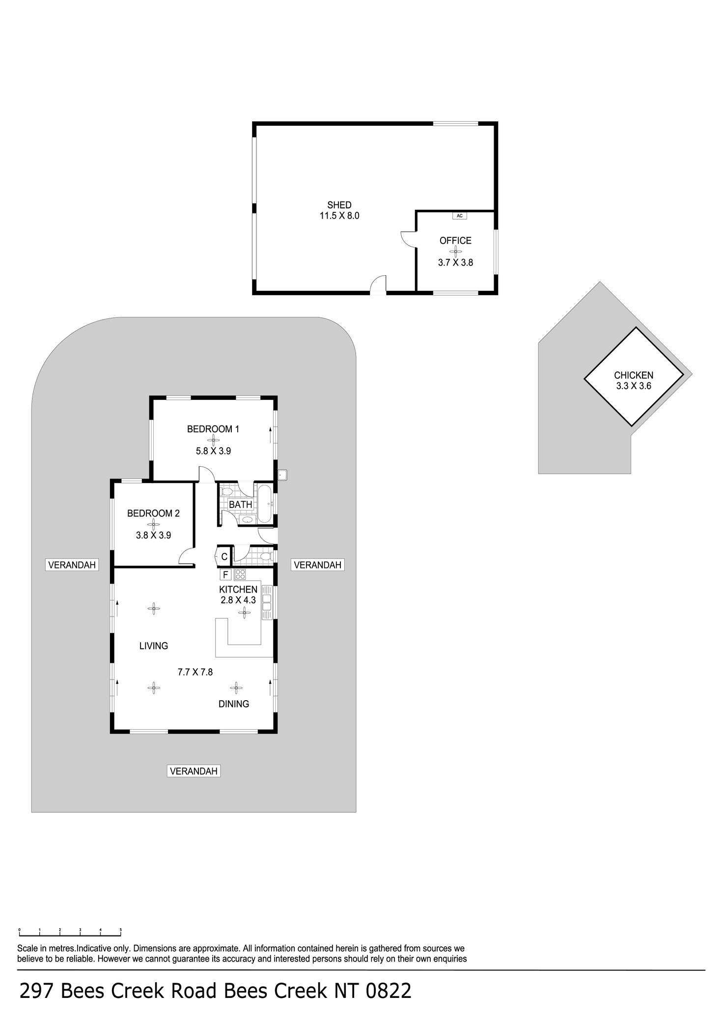 Floorplan of Homely house listing, 297 Bees Creek Road, Bees Creek NT 822