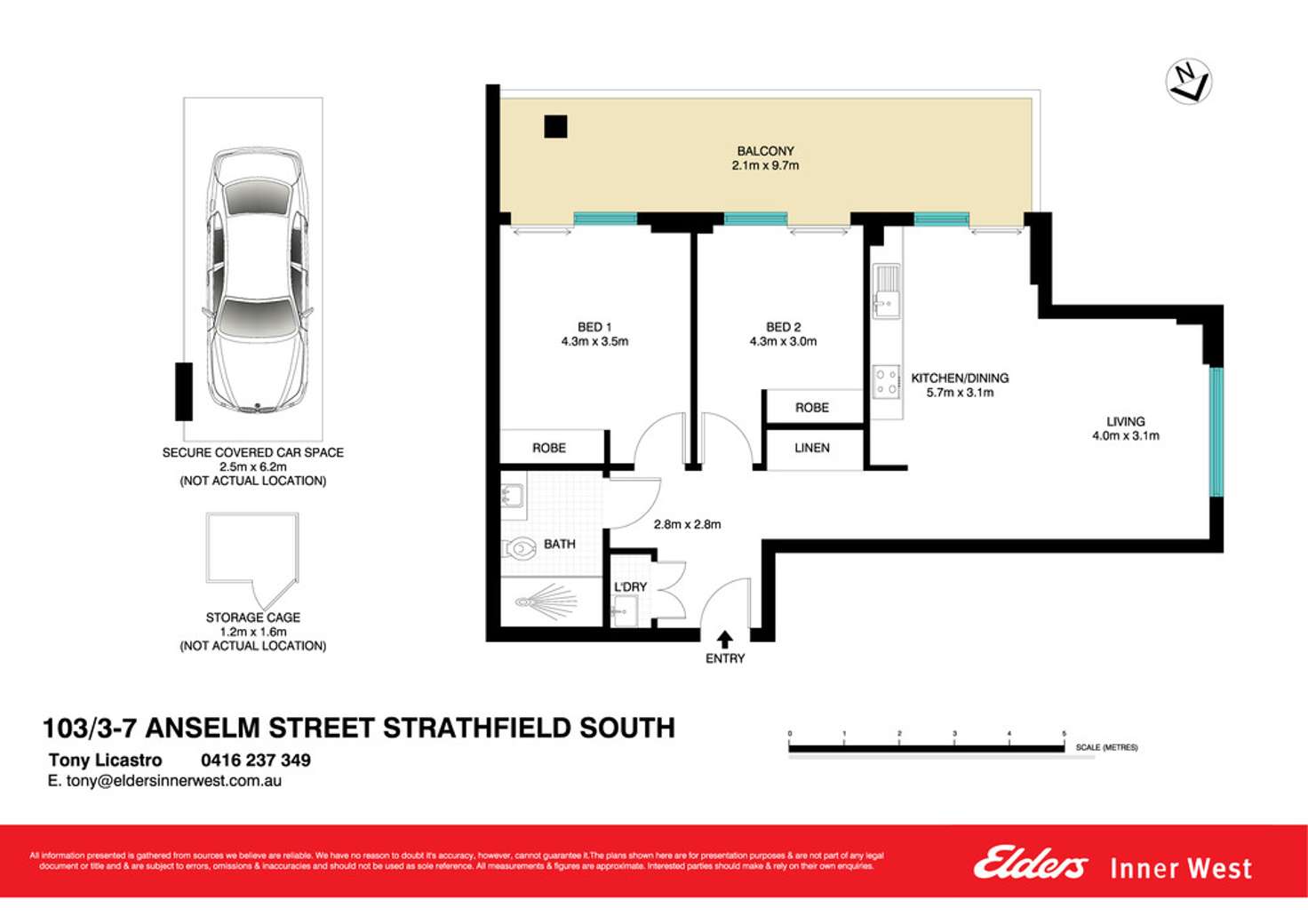 Floorplan of Homely unit listing, 103/3-7 Anselm Street, Strathfield South NSW 2136