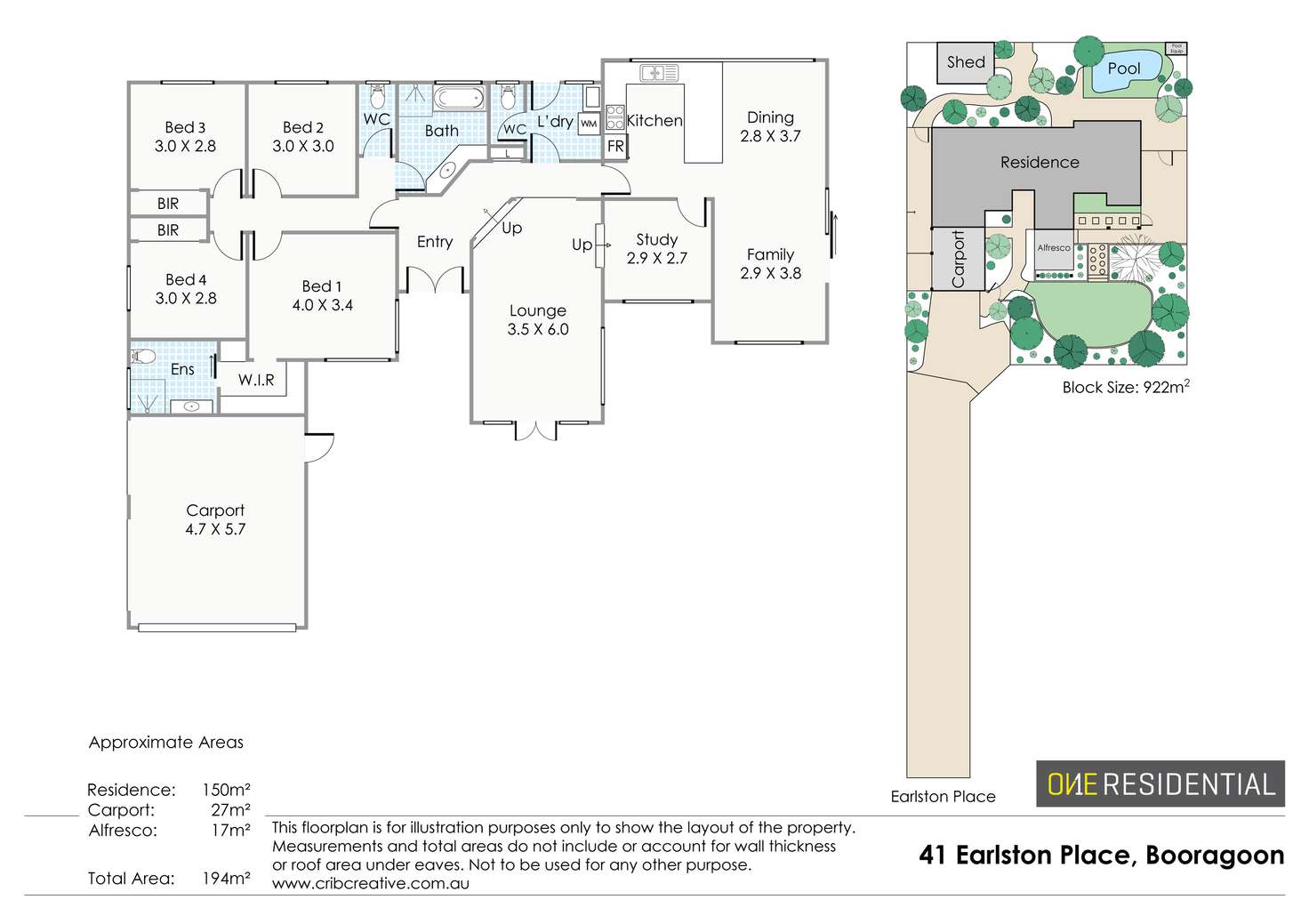 Floorplan of Homely house listing, 41 Earlston Place, Booragoon WA 6154