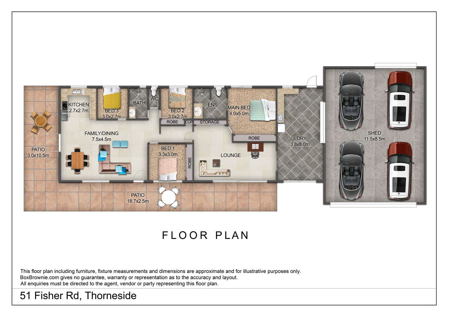 Floorplan of Homely house listing, 51 Fisher Road, Thorneside QLD 4158