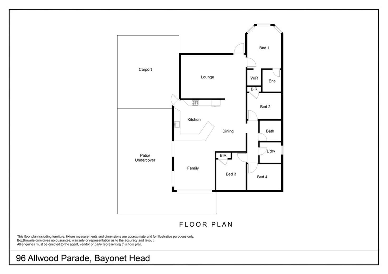 Floorplan of Homely house listing, 96 Allwood Parade, Bayonet Head WA 6330