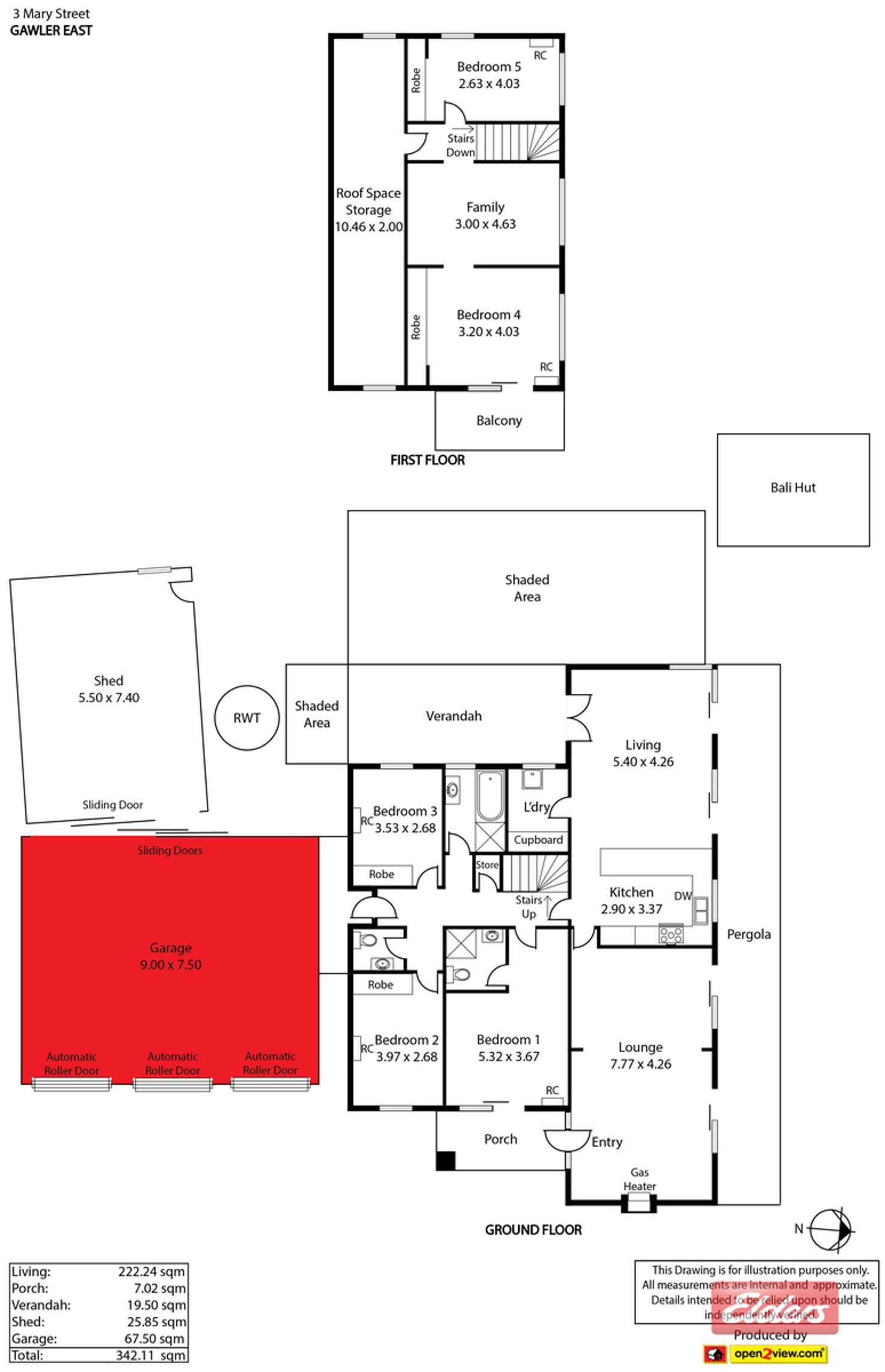 Floorplan of Homely house listing, 3 Mary Street, Gawler East SA 5118