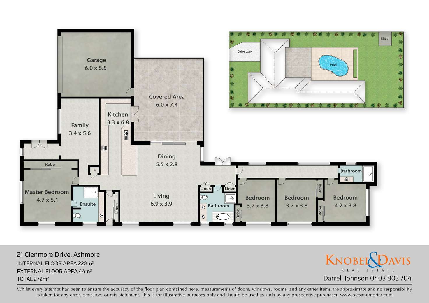 Floorplan of Homely house listing, 21 Glenmore Drive, Ashmore QLD 4214