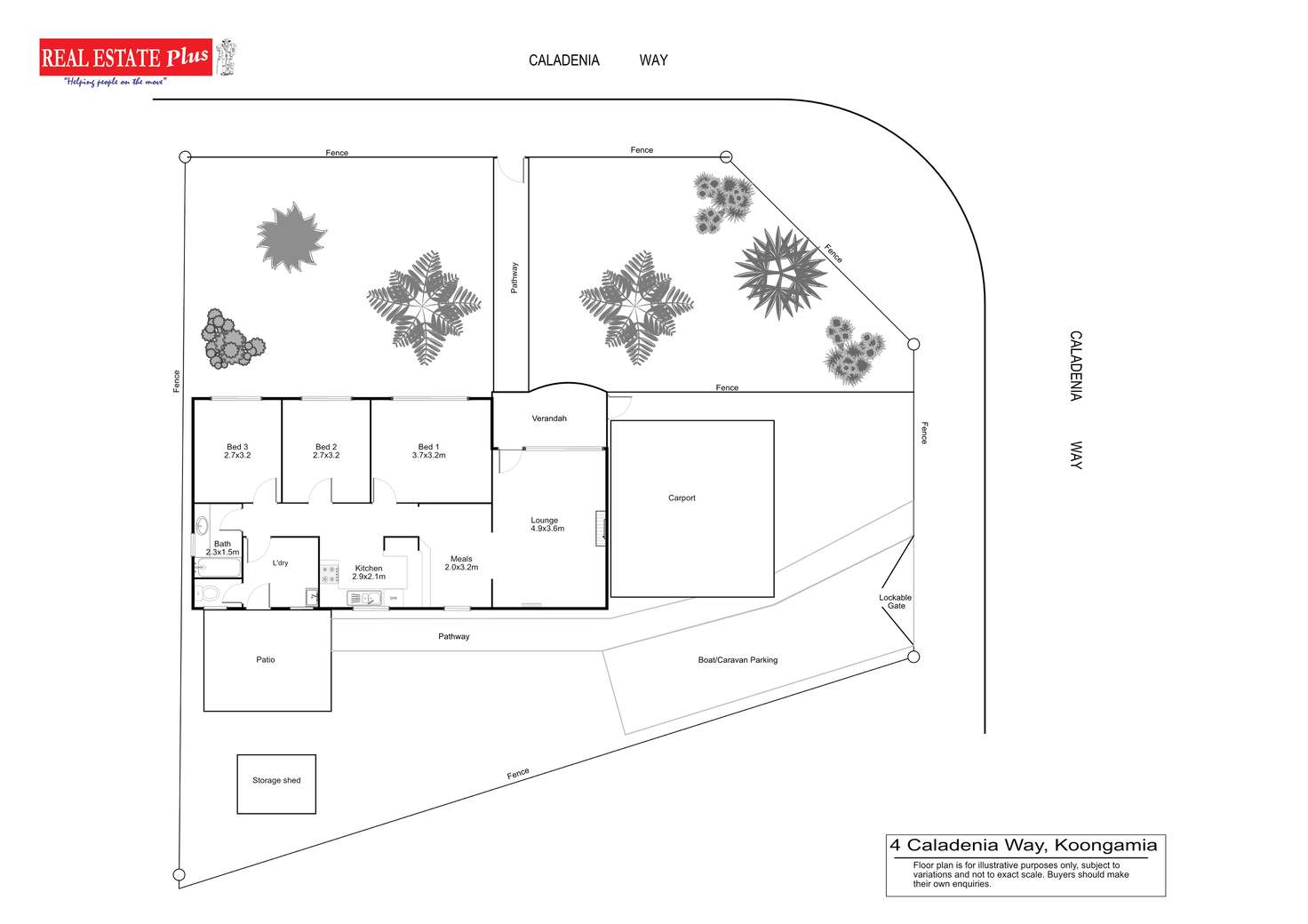 Floorplan of Homely house listing, 4 Caladenia Way, Koongamia WA 6056