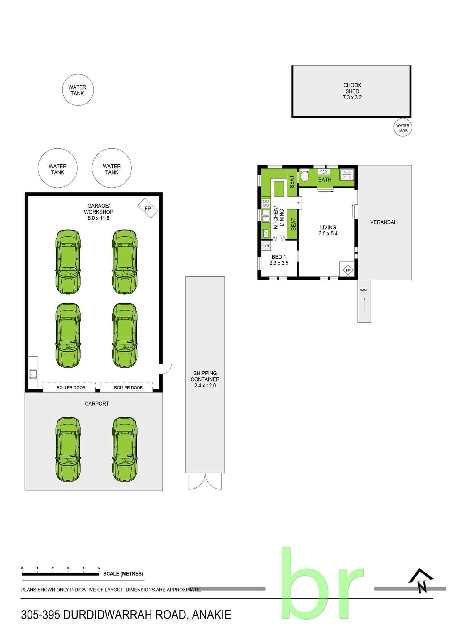 Floorplan of Homely house listing, 305-395 Durdidwarrah Road, Anakie VIC 3221