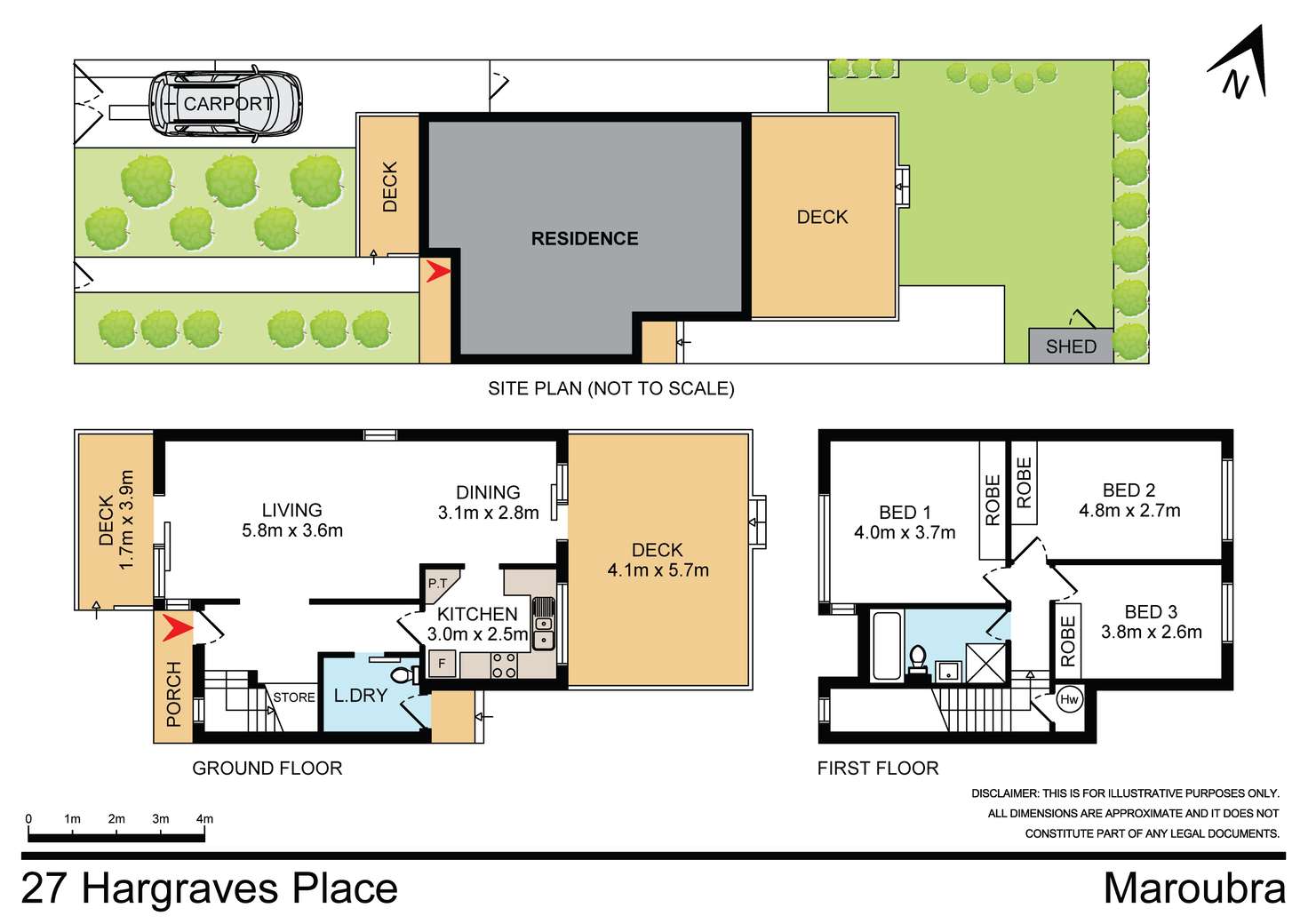 Floorplan of Homely house listing, 27 Hargraves Place, Maroubra NSW 2035