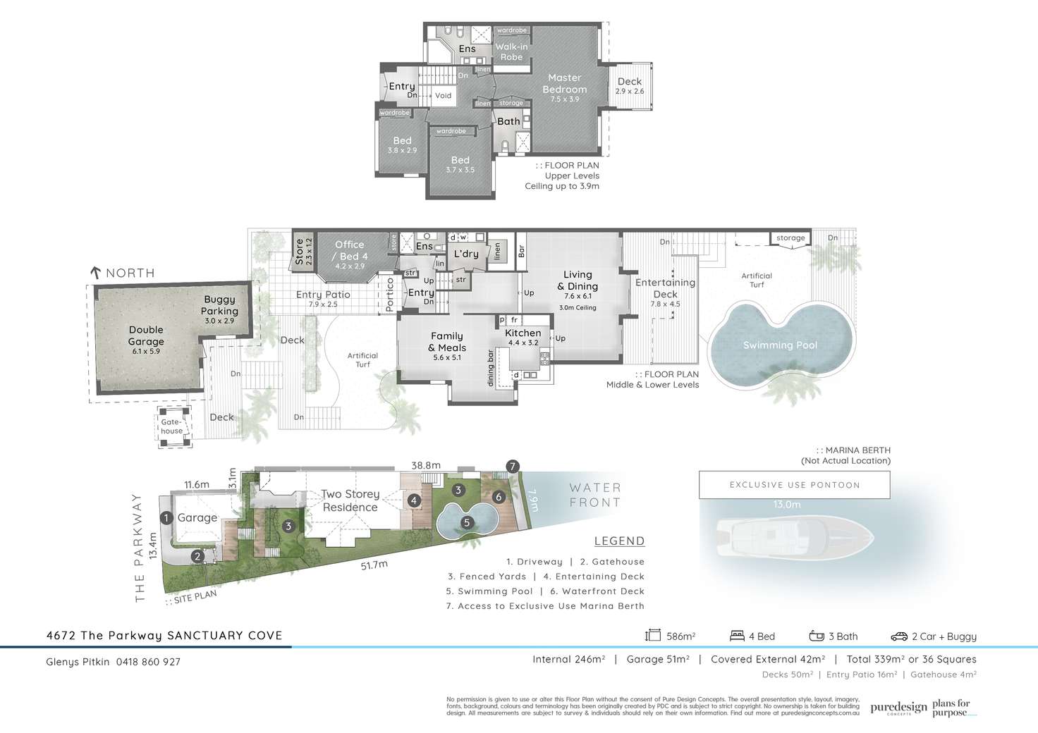 Floorplan of Homely house listing, 4672 The Parkway, Sanctuary Cove QLD 4212