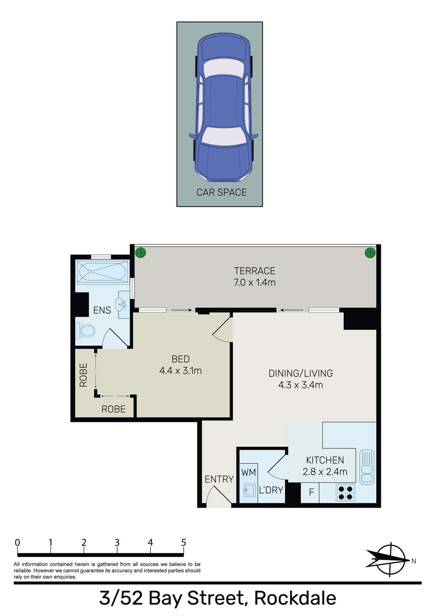 Floorplan of Homely apartment listing, 3/52 Bay Street, Rockdale NSW 2216