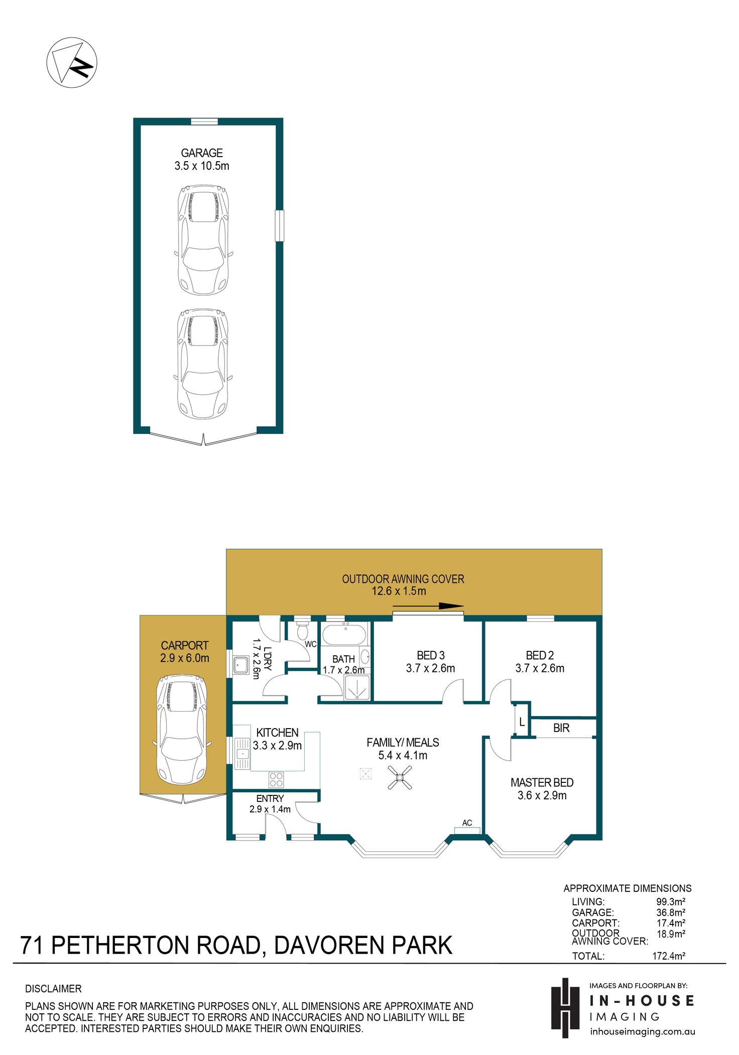 Floorplan of Homely house listing, 71 Petherton Road, Davoren Park SA 5113
