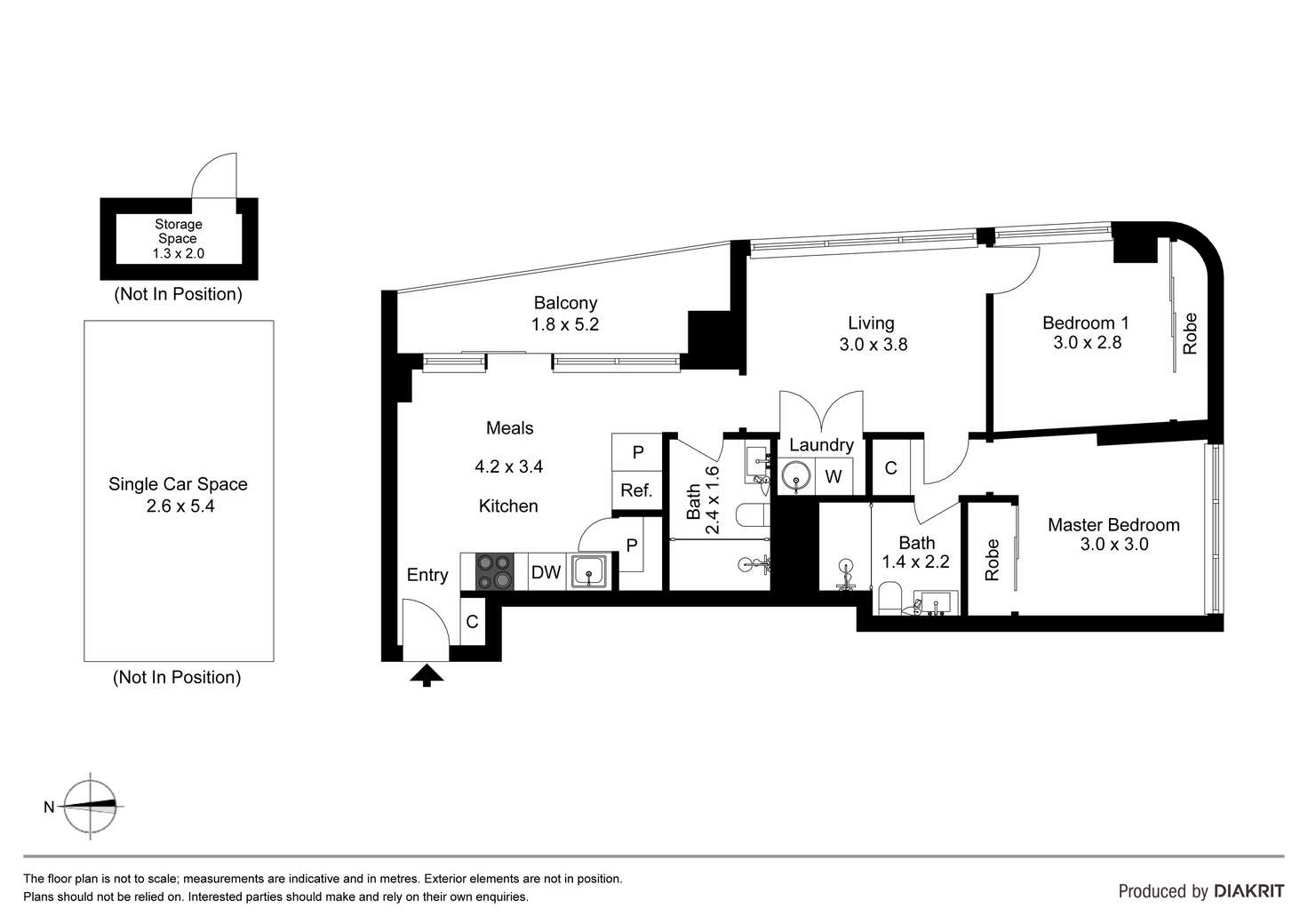 Floorplan of Homely apartment listing, 1412/52-54 O'Sullivan Road, Glen Waverley VIC 3150