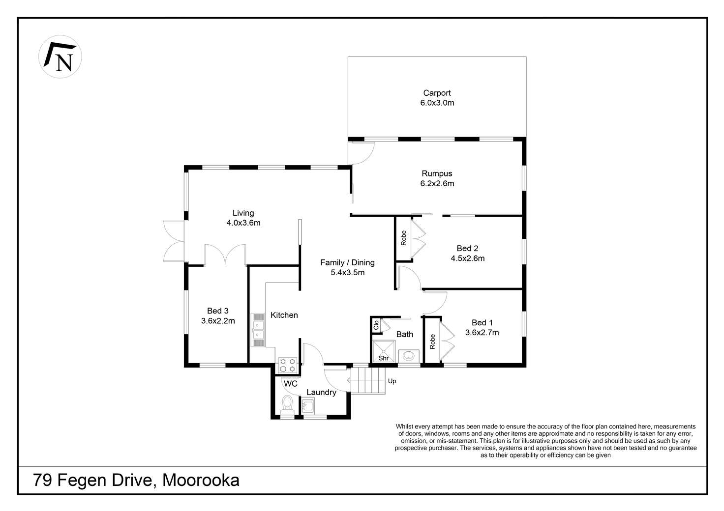 Floorplan of Homely house listing, 79 Fegen Drive, Moorooka QLD 4105