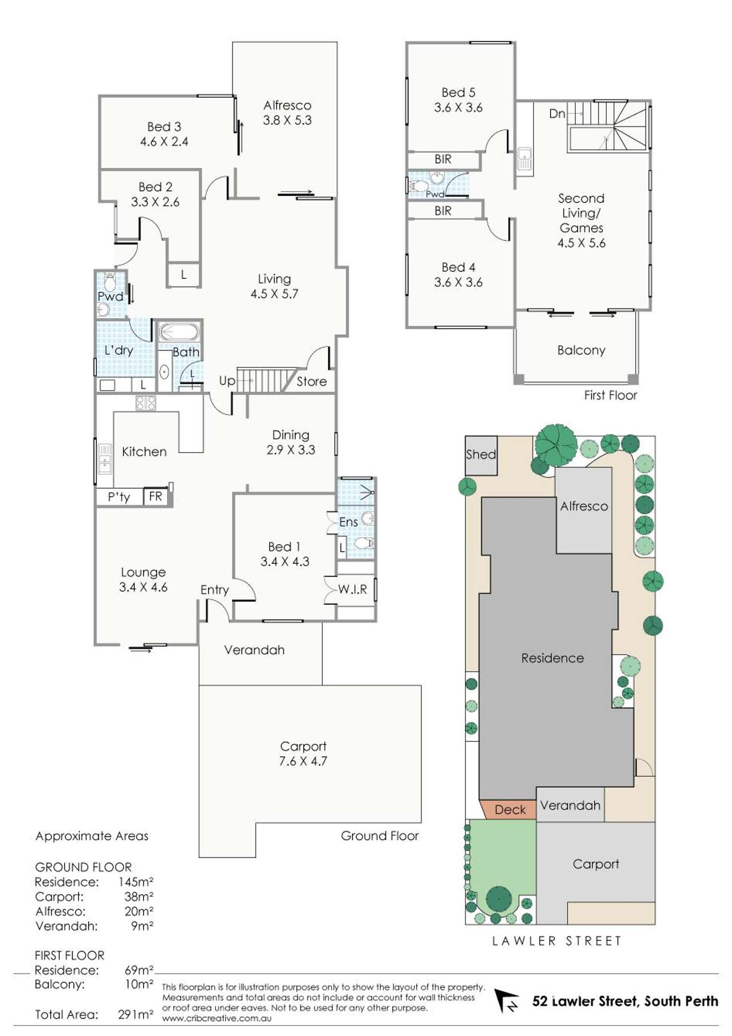 Floorplan of Homely house listing, 52 Lawler Street, South Perth WA 6151