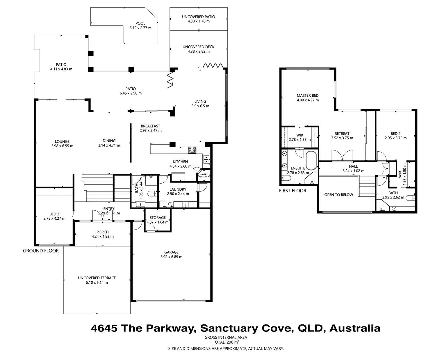 Floorplan of Homely house listing, 4645 The Parkway, Sanctuary Cove QLD 4212