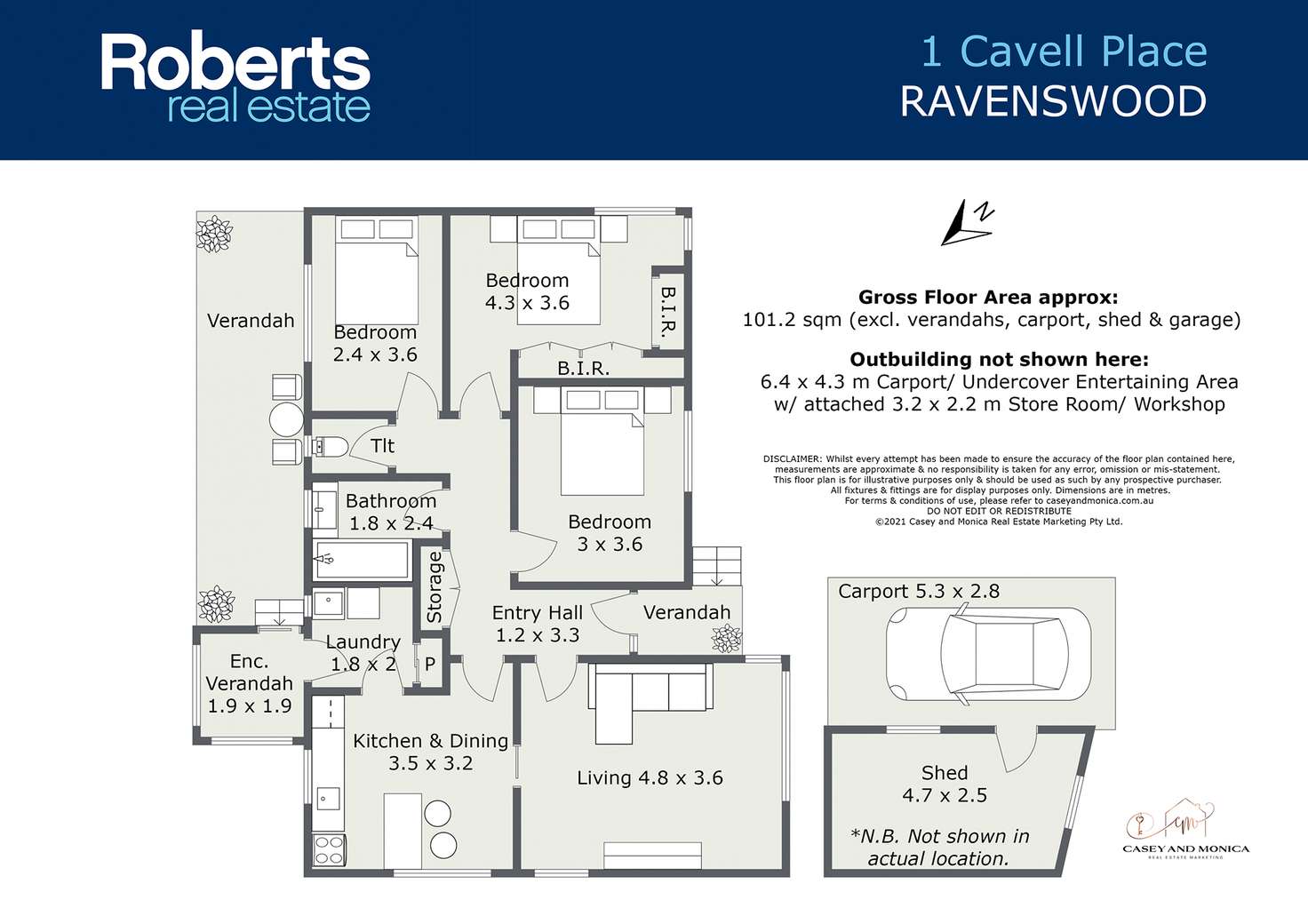 Floorplan of Homely house listing, 1 Cavell Place, Ravenswood TAS 7250