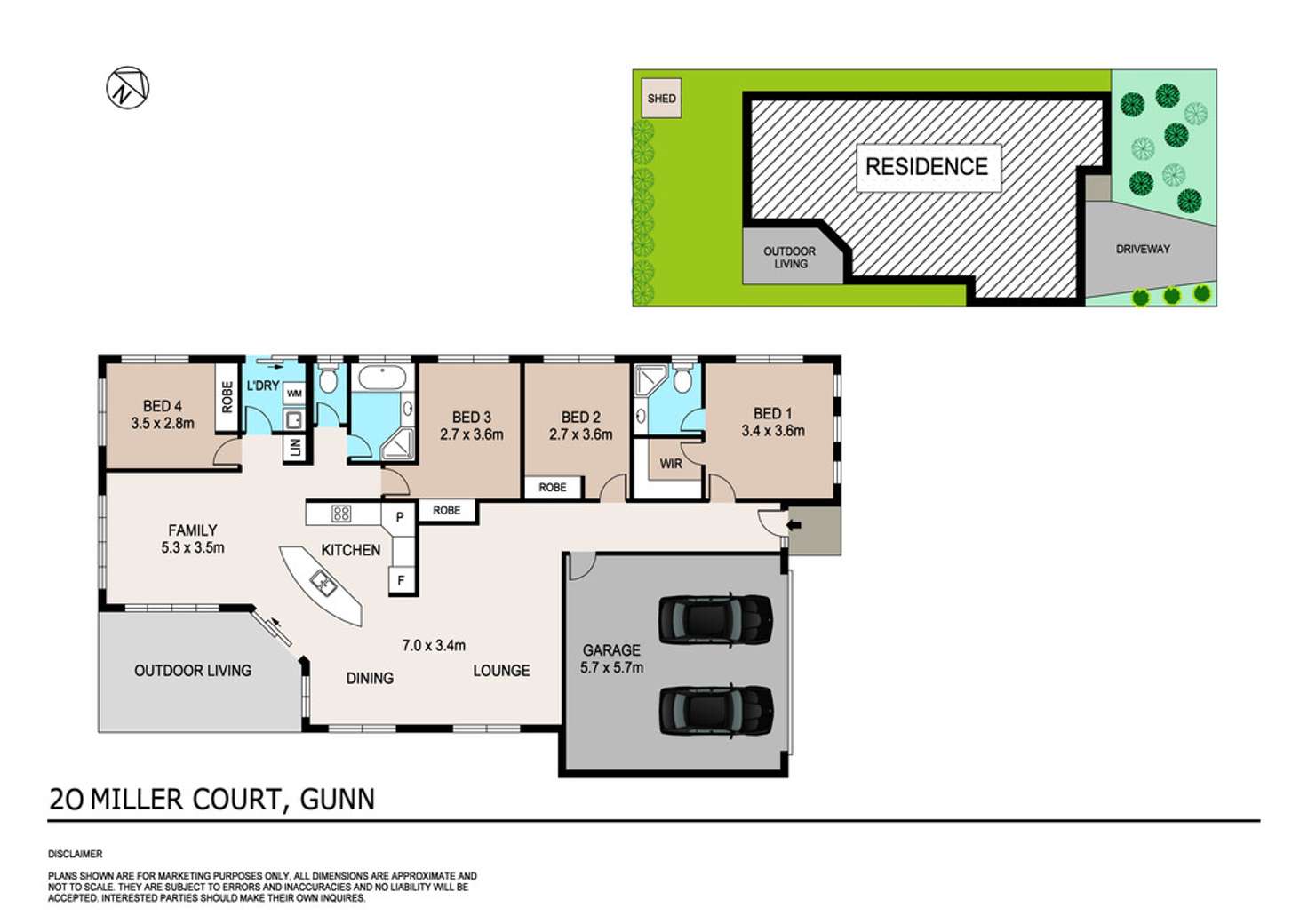 Floorplan of Homely house listing, 20 Miller Court, Gunn NT 832