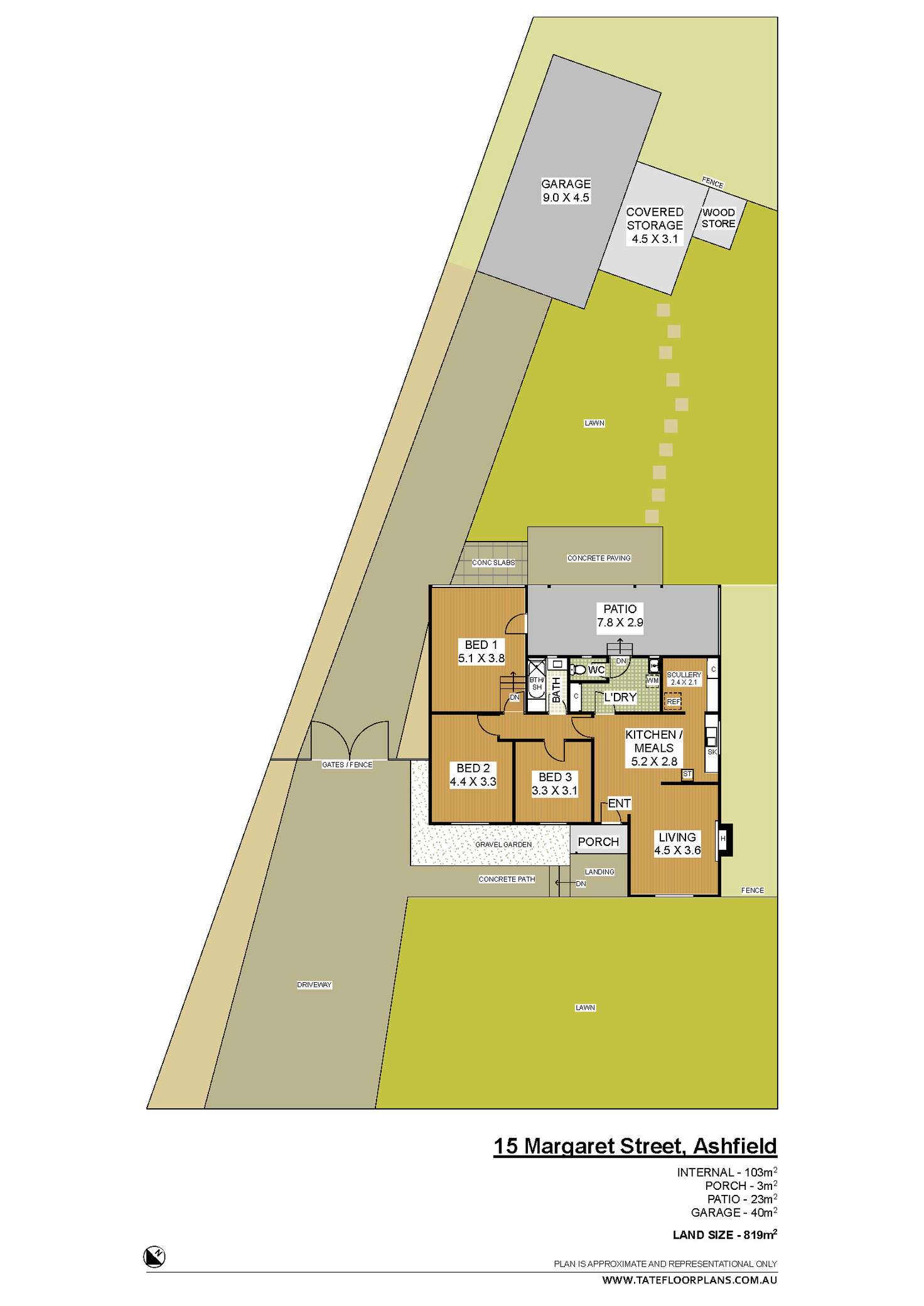 Floorplan of Homely house listing, 15 Margaret Street, Ashfield WA 6054