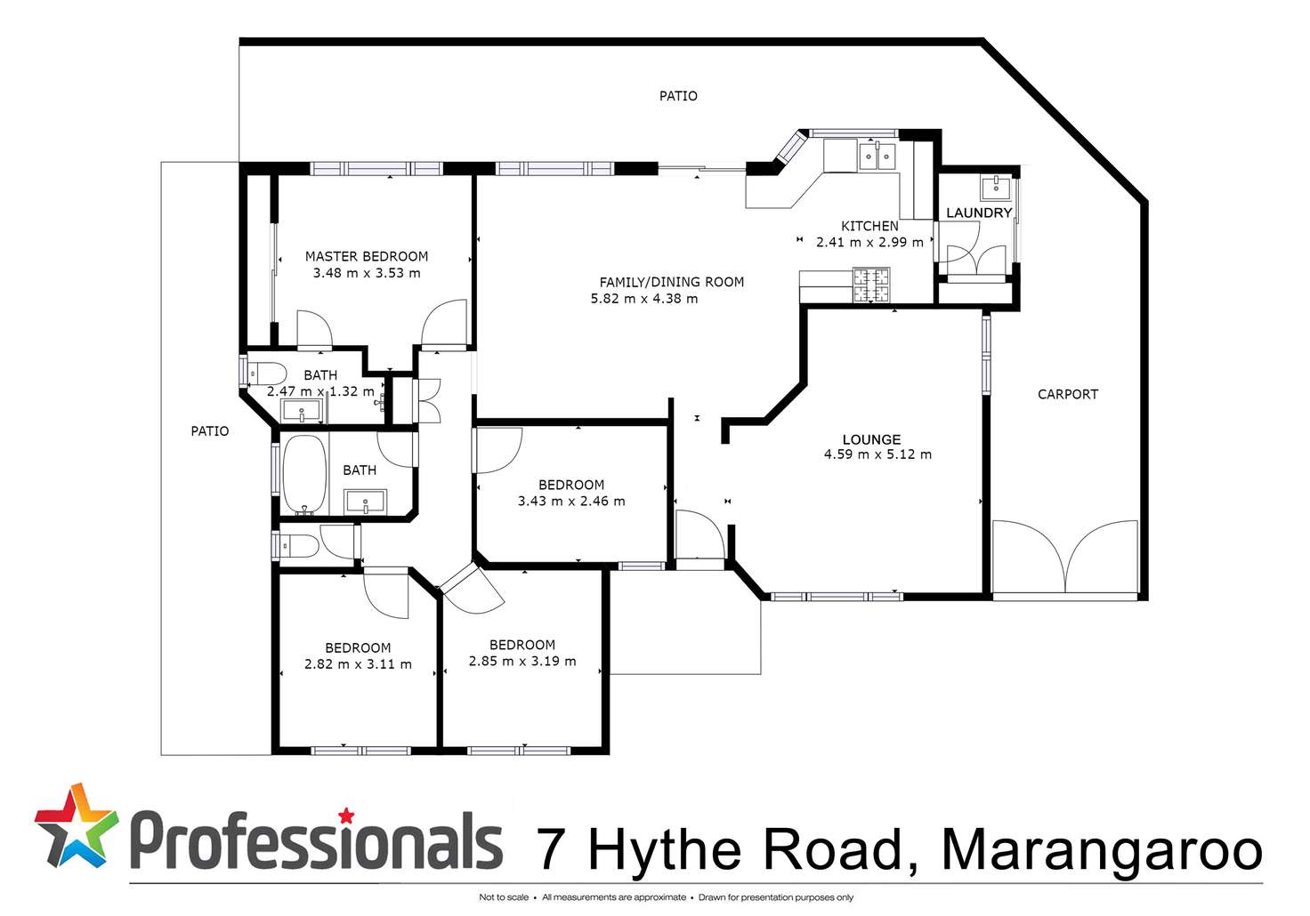 Floorplan of Homely house listing, 7 Hythe Road, Marangaroo WA 6064