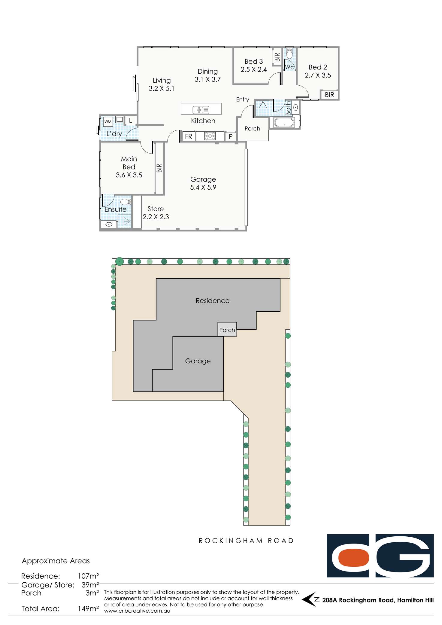Floorplan of Homely house listing, 208A Rockingham Road, Hamilton Hill WA 6163