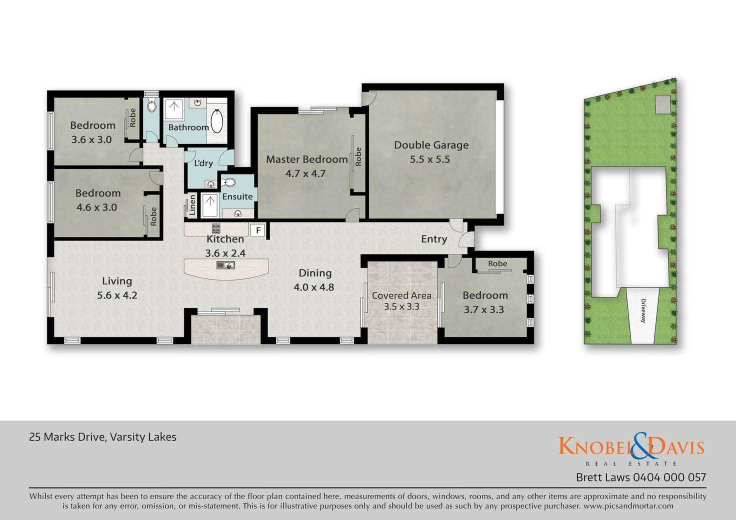 Floorplan of Homely house listing, 25 Marks Drive, Varsity Lakes QLD 4227