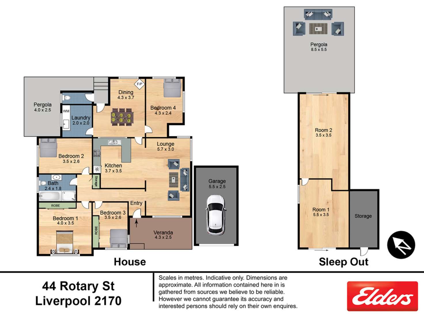 Floorplan of Homely house listing, 44 Rotary Street, Liverpool NSW 2170