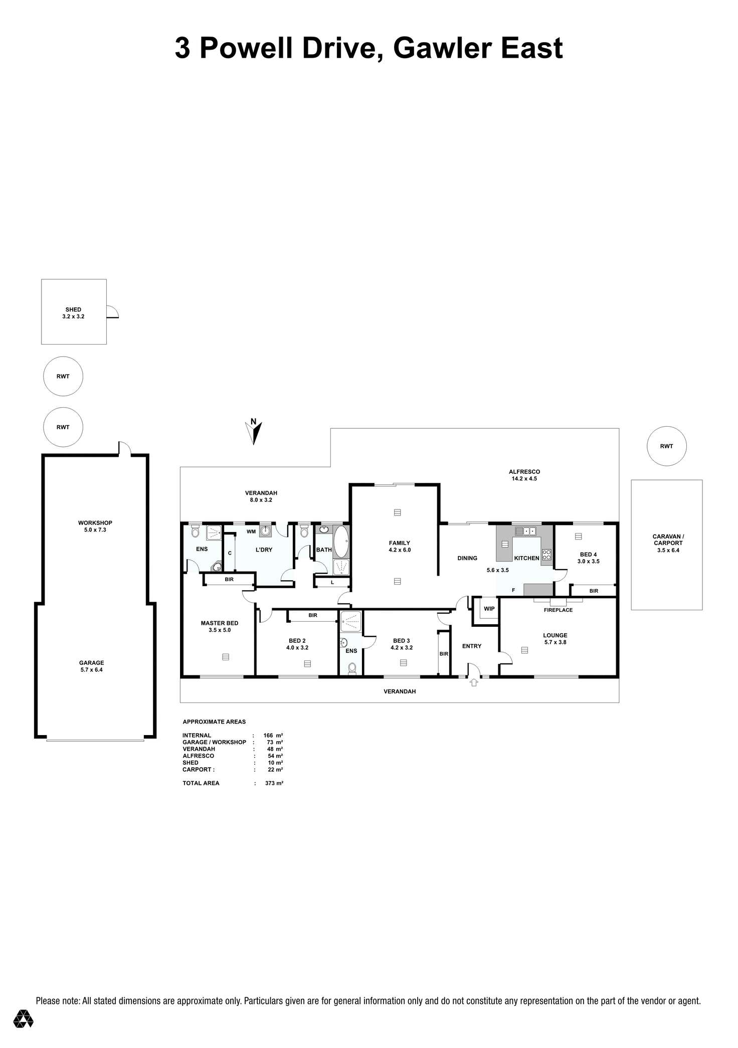 Floorplan of Homely house listing, 3 Powell Drive, Gawler East SA 5118