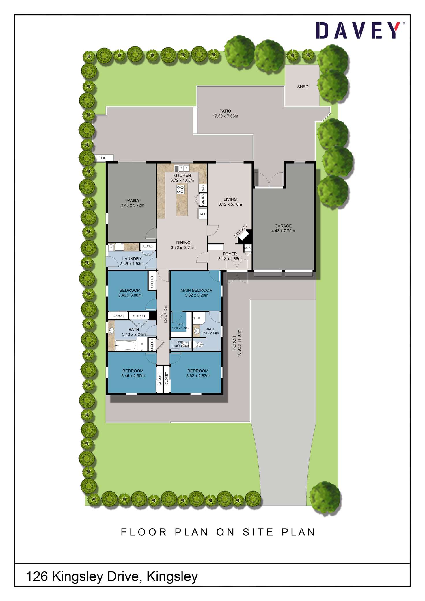 Floorplan of Homely house listing, 126 Kingsley Drive, Kingsley WA 6026