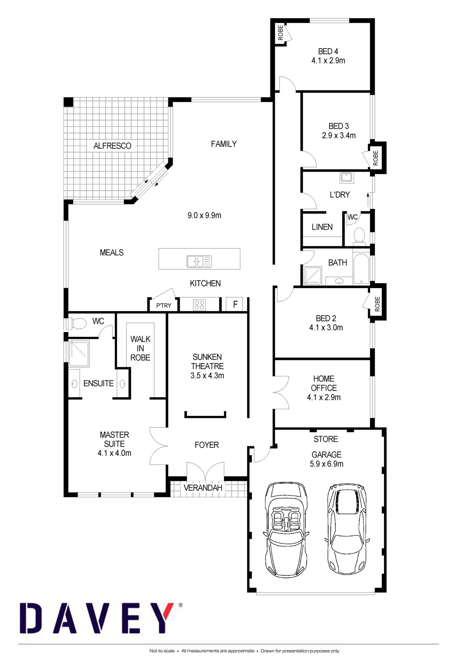 Floorplan of Homely house listing, 20 Dowitcher Turn, Tapping WA 6065
