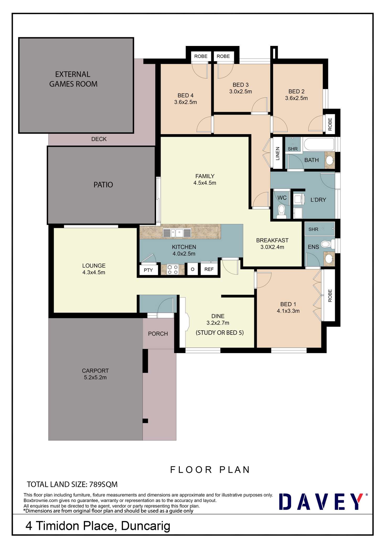 Floorplan of Homely house listing, 4 Timidon Place, Duncraig WA 6023