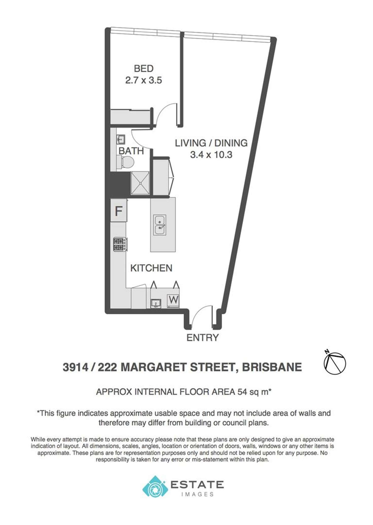 Floorplan of Homely unit listing, 3914/222 Margaret Street, Brisbane City QLD 4000