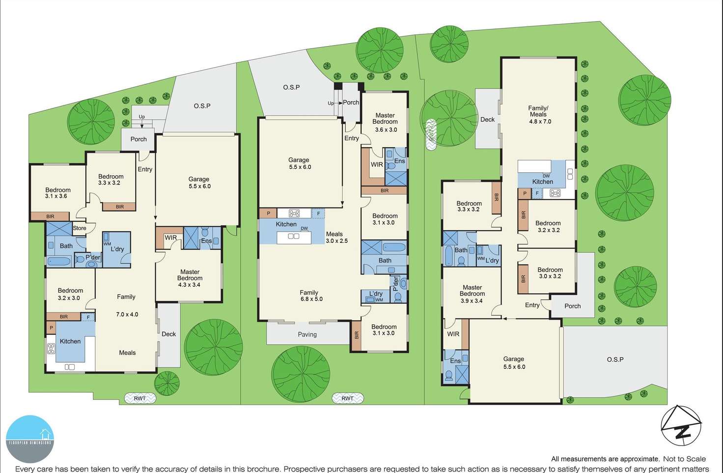 Floorplan of Homely unit listing, 1,2,3/206 Morack Road, Vermont South VIC 3133