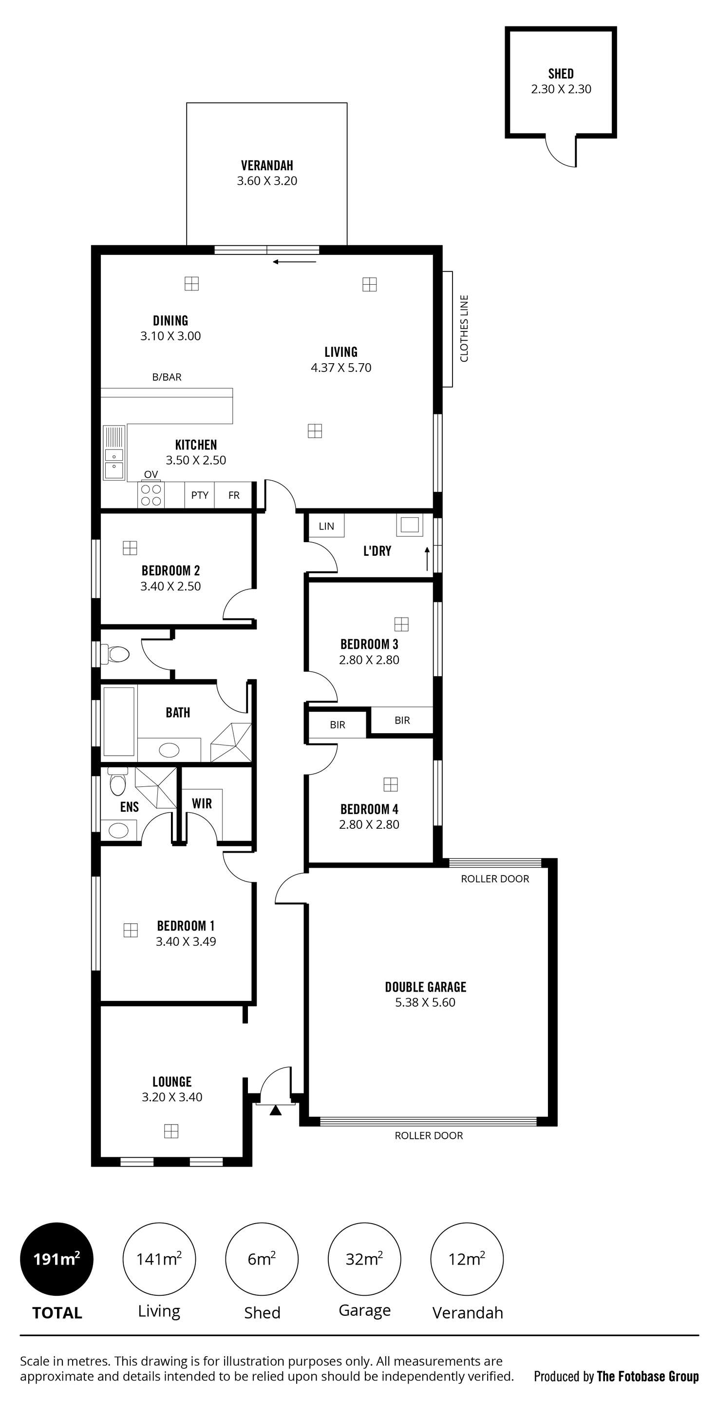 Floorplan of Homely house listing, 43 Chateau Avenue, Andrews Farm SA 5114