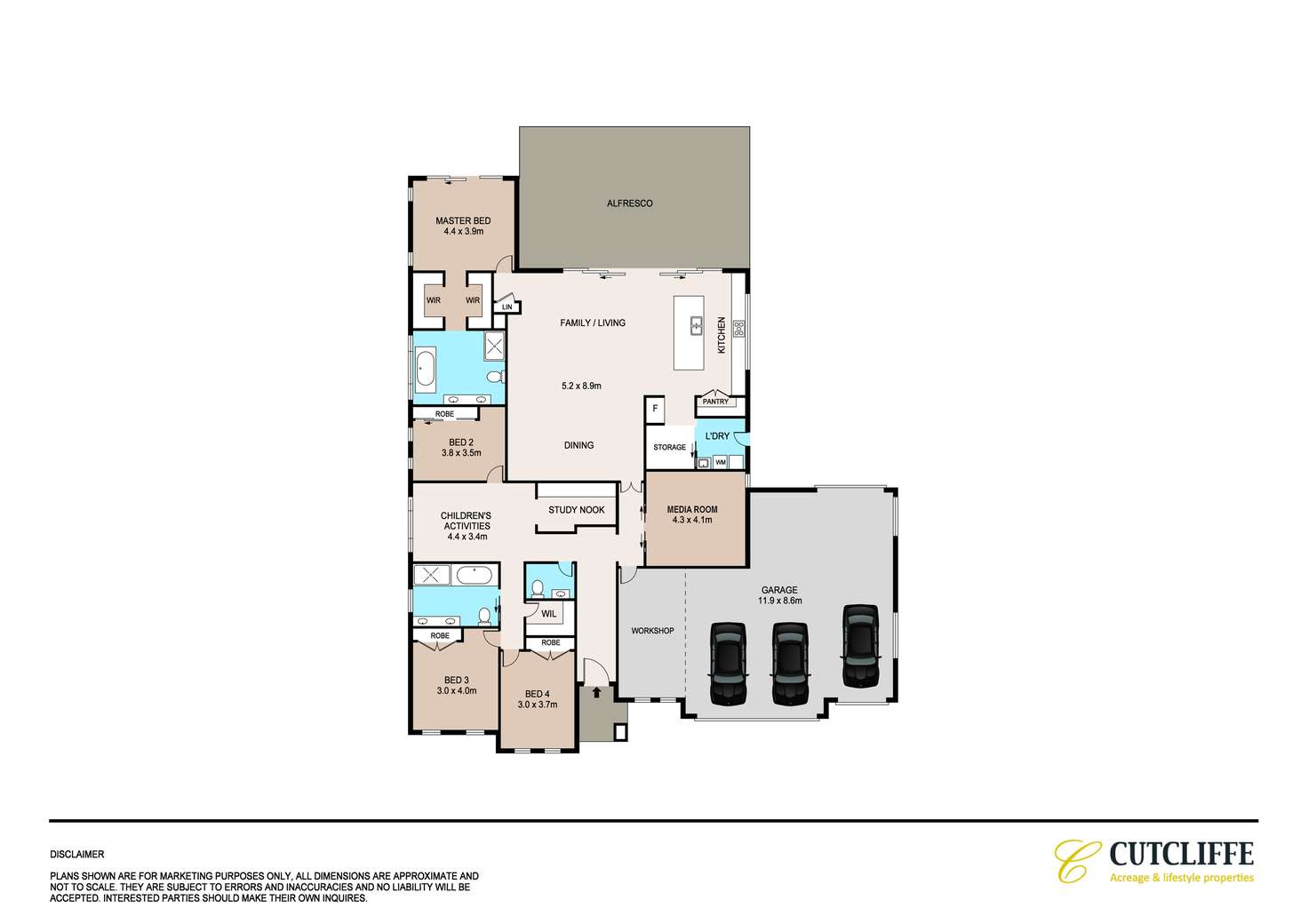 Floorplan of Homely house listing, 4 Hawkstone Close, Mulgoa NSW 2745