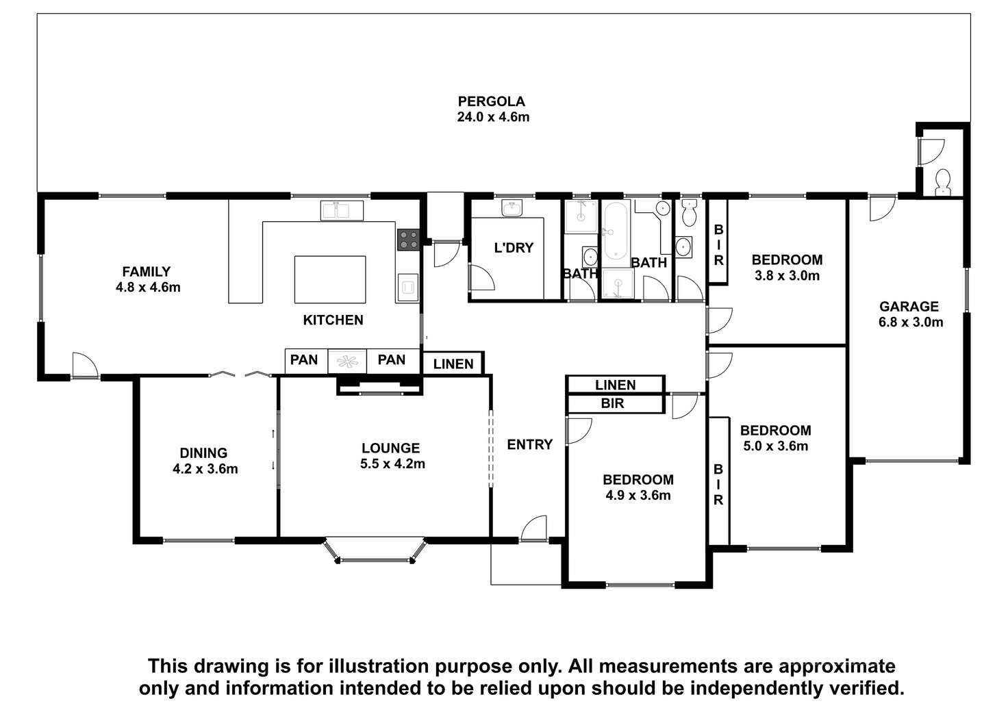 Floorplan of Homely house listing, 36 De Courcey Street, Bordertown SA 5268