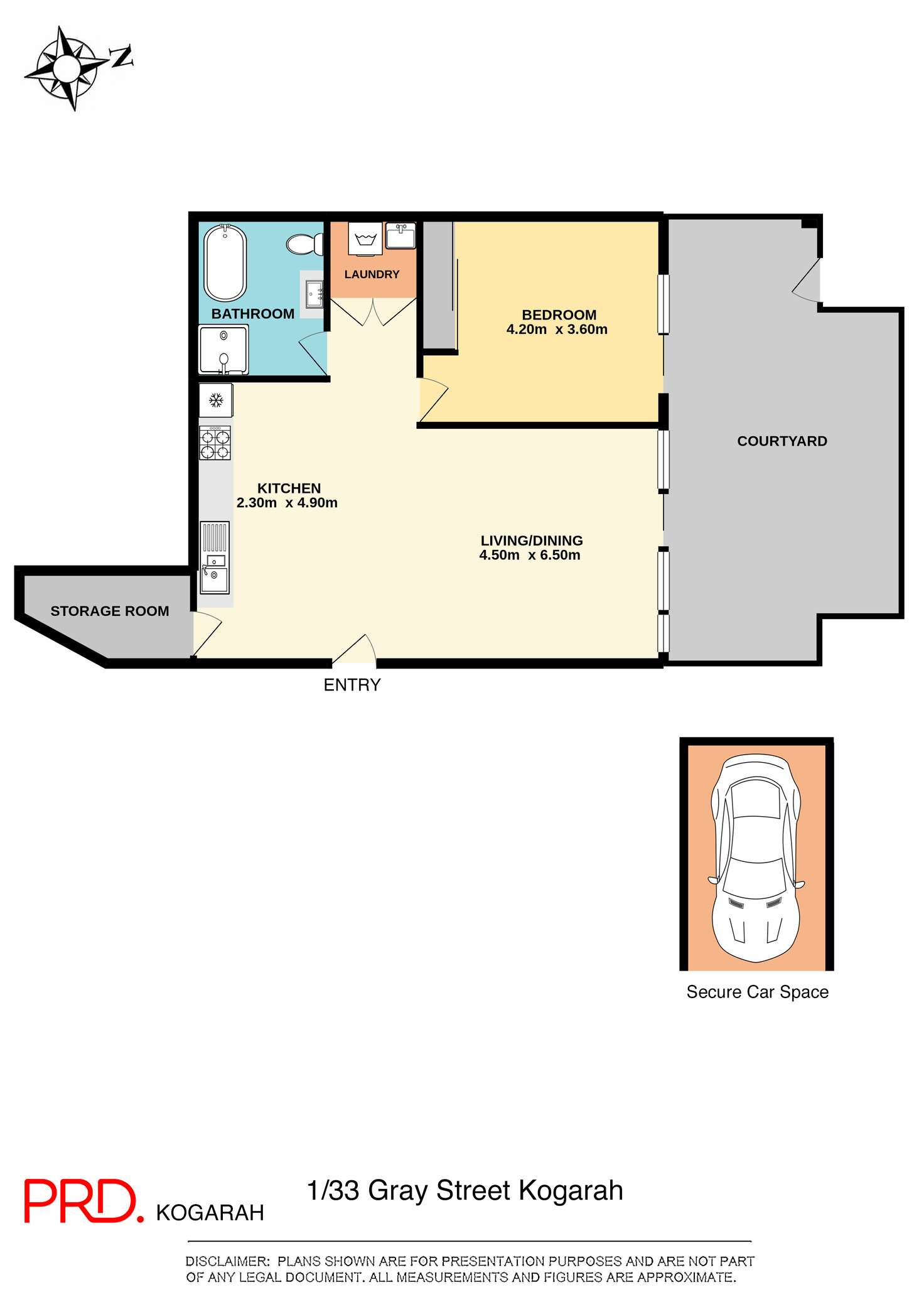 Floorplan of Homely apartment listing, 1/33 Gray Street, Kogarah NSW 2217