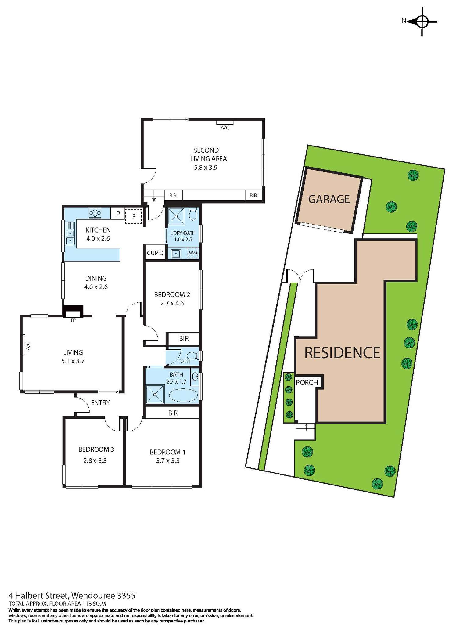 Floorplan of Homely house listing, 4 Halbert Street, Wendouree VIC 3355