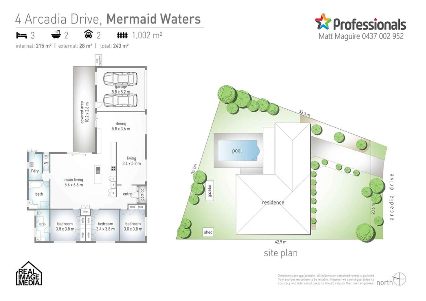 Floorplan of Homely house listing, 4 Arcadia Drive, Mermaid Waters QLD 4218