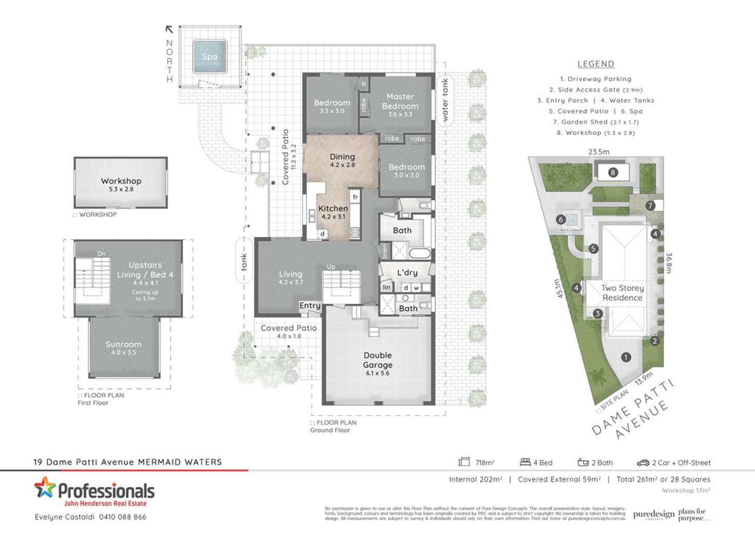 Floorplan of Homely house listing, 19 Dame Patti Avenue, Mermaid Waters QLD 4218