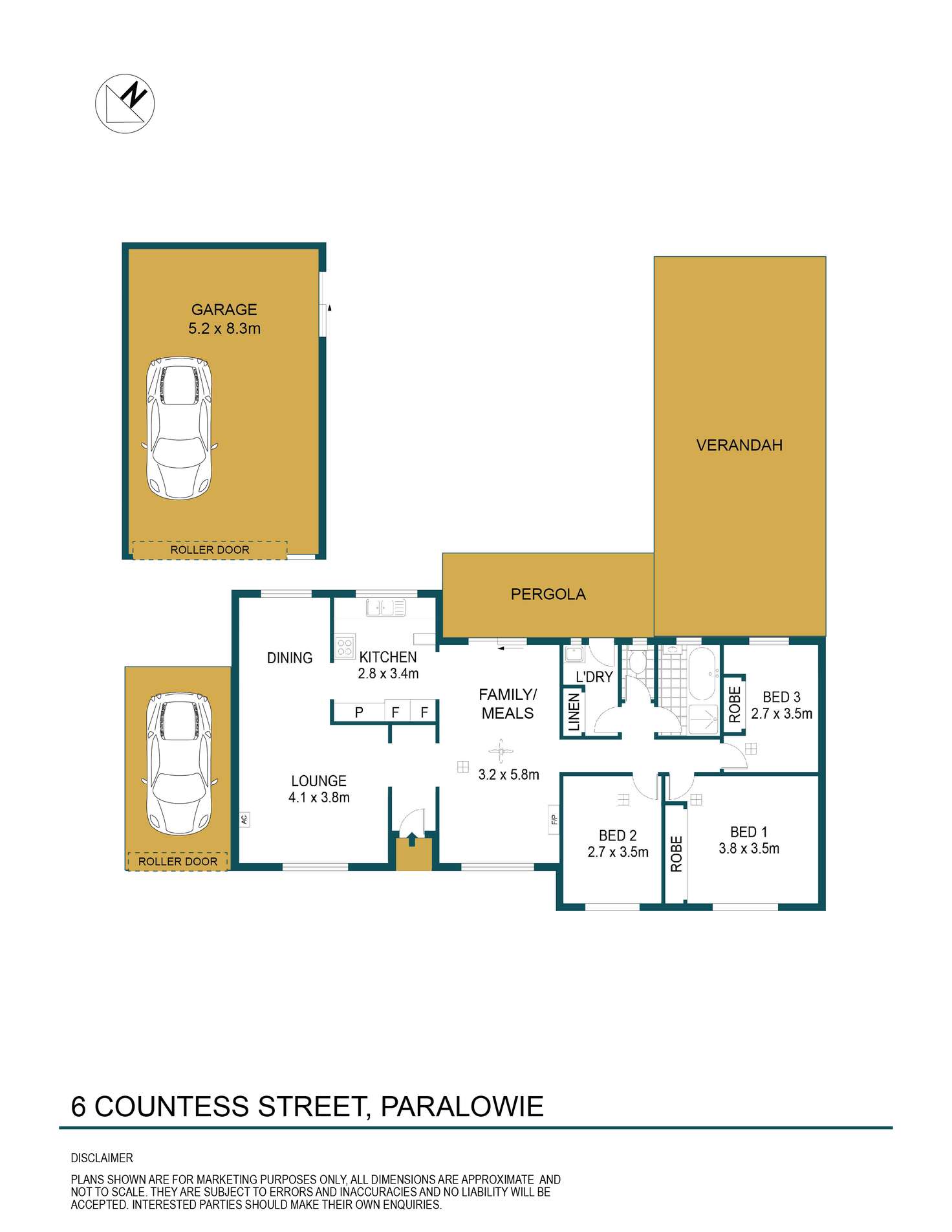 Floorplan of Homely house listing, 6 Countess Street, Paralowie SA 5108