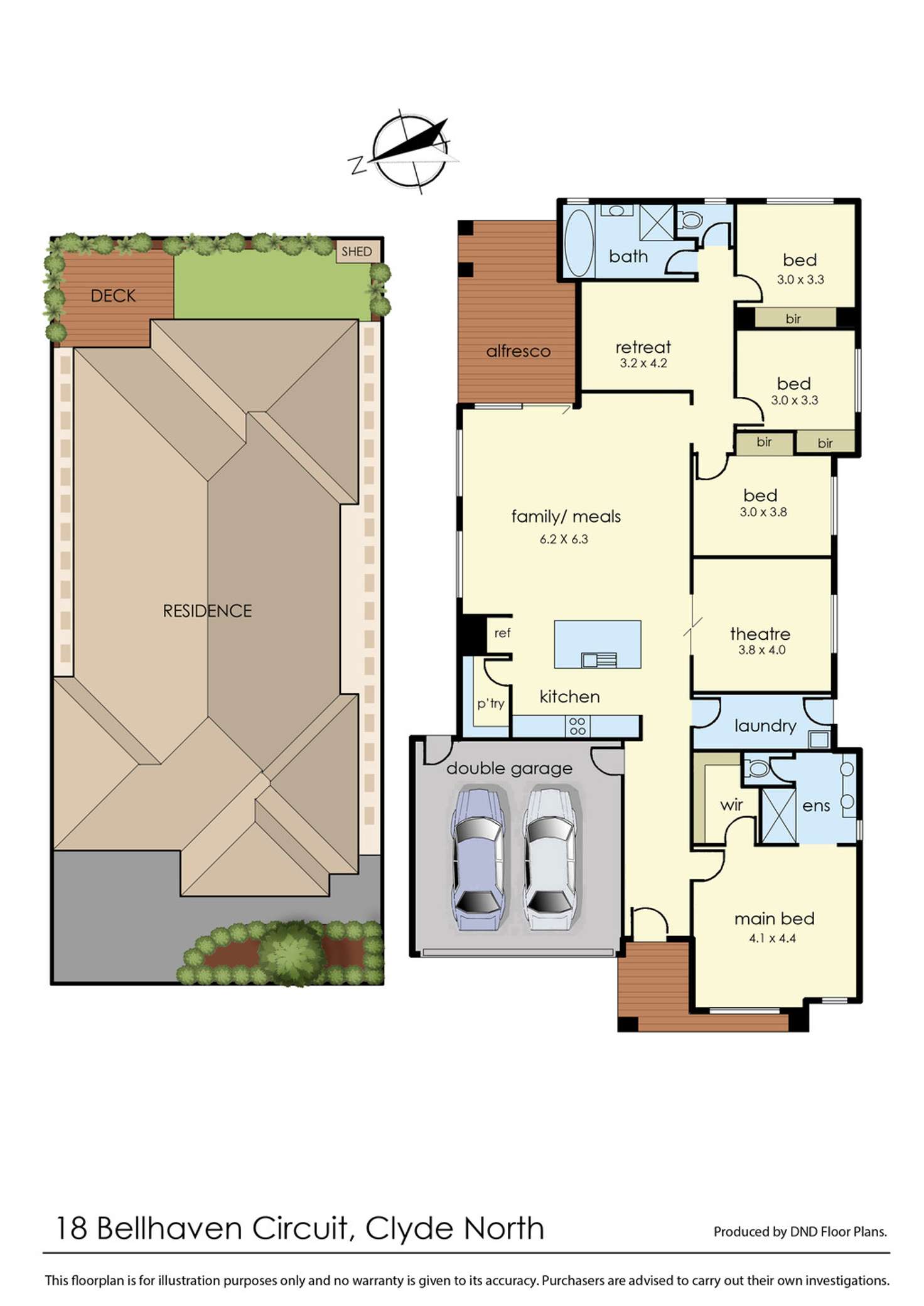 Floorplan of Homely house listing, 18 Bellhaven Circuit, Clyde North VIC 3978