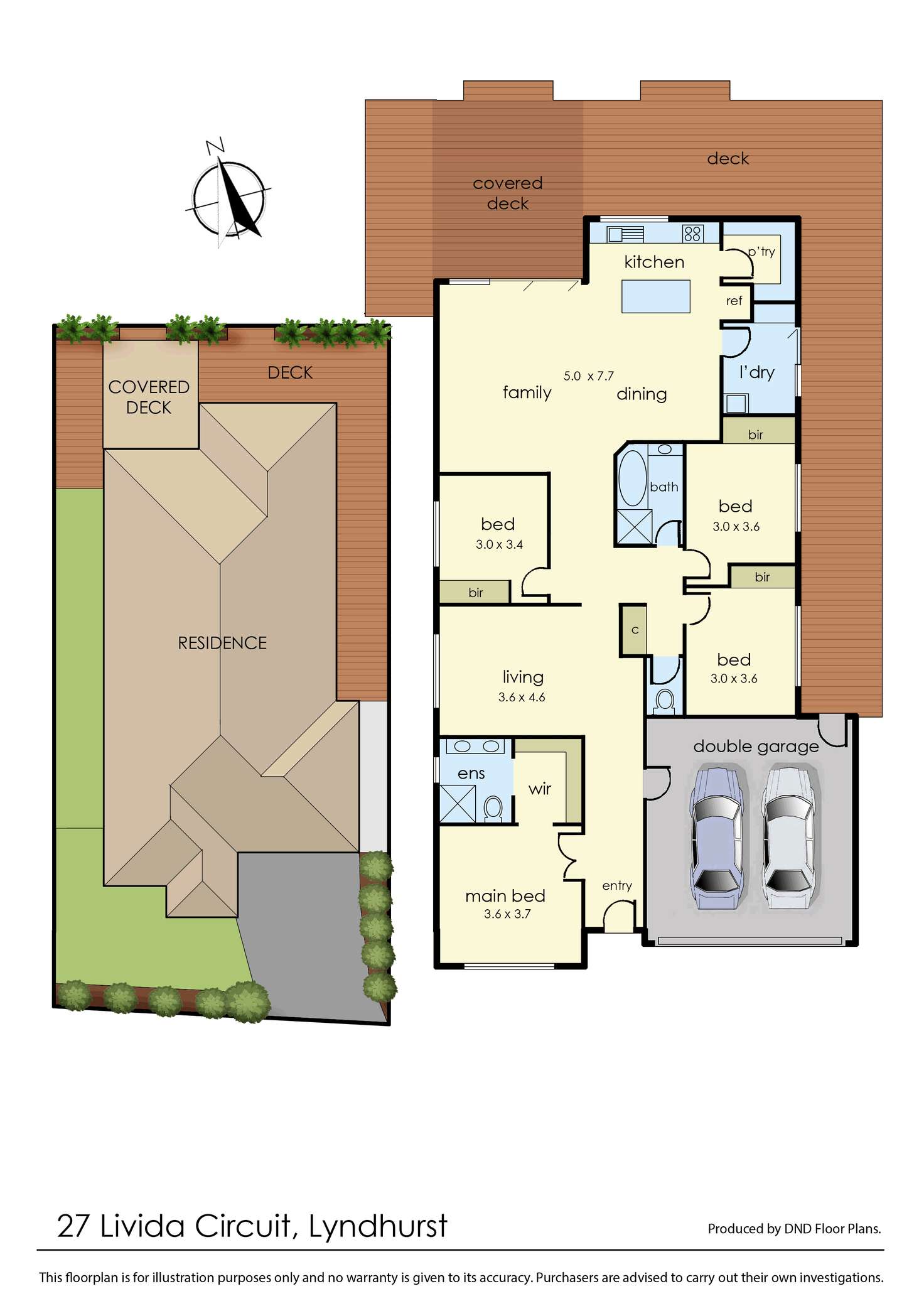 Floorplan of Homely house listing, 27 Livida Circuit, Lyndhurst VIC 3975