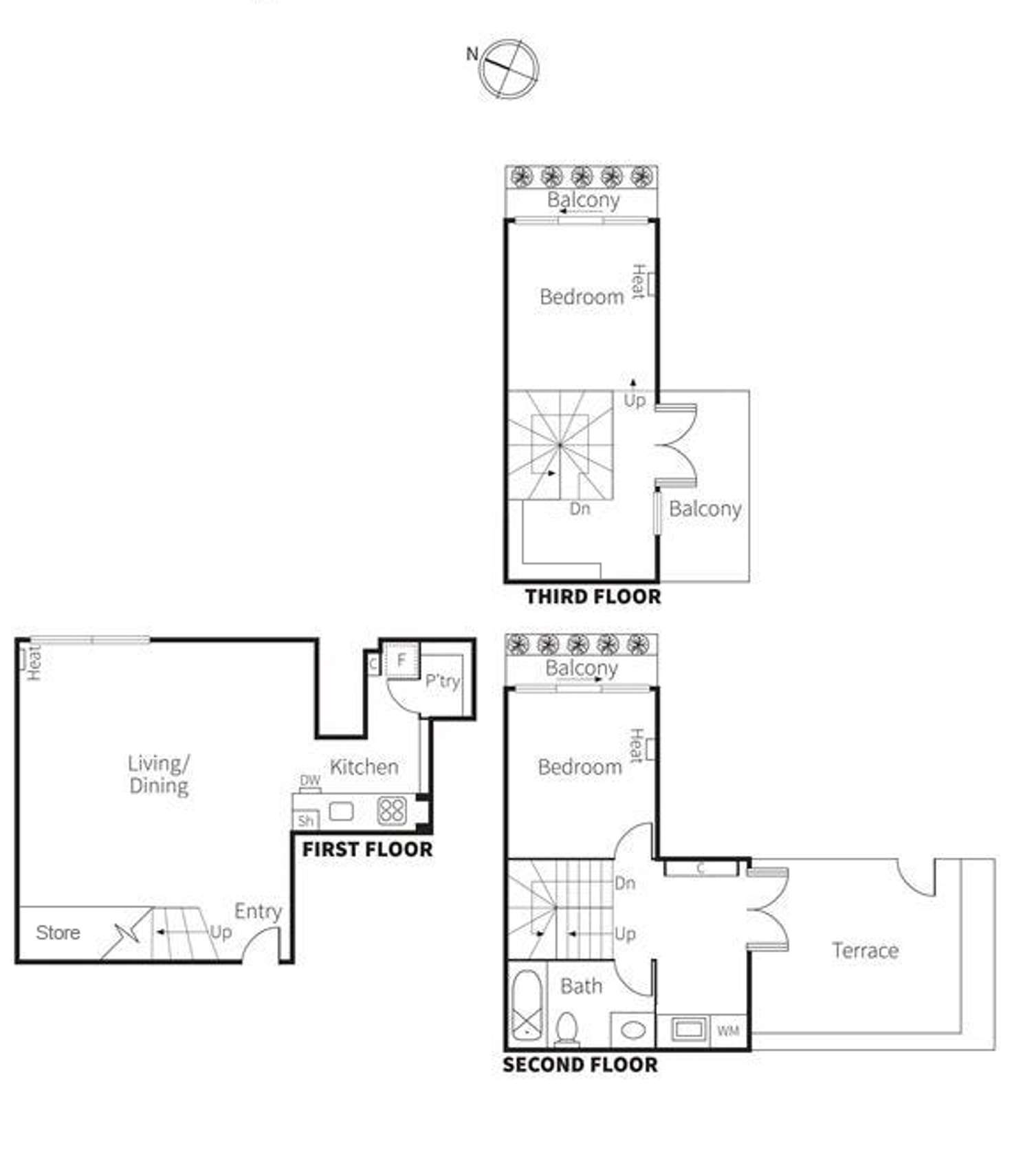Floorplan of Homely apartment listing, 21/313 Flinders Lane, Melbourne VIC 3000