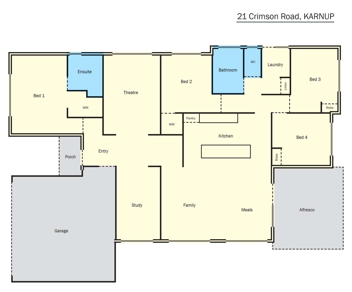 Floorplan of Homely house listing, 21 Crimson Road, Karnup WA 6176