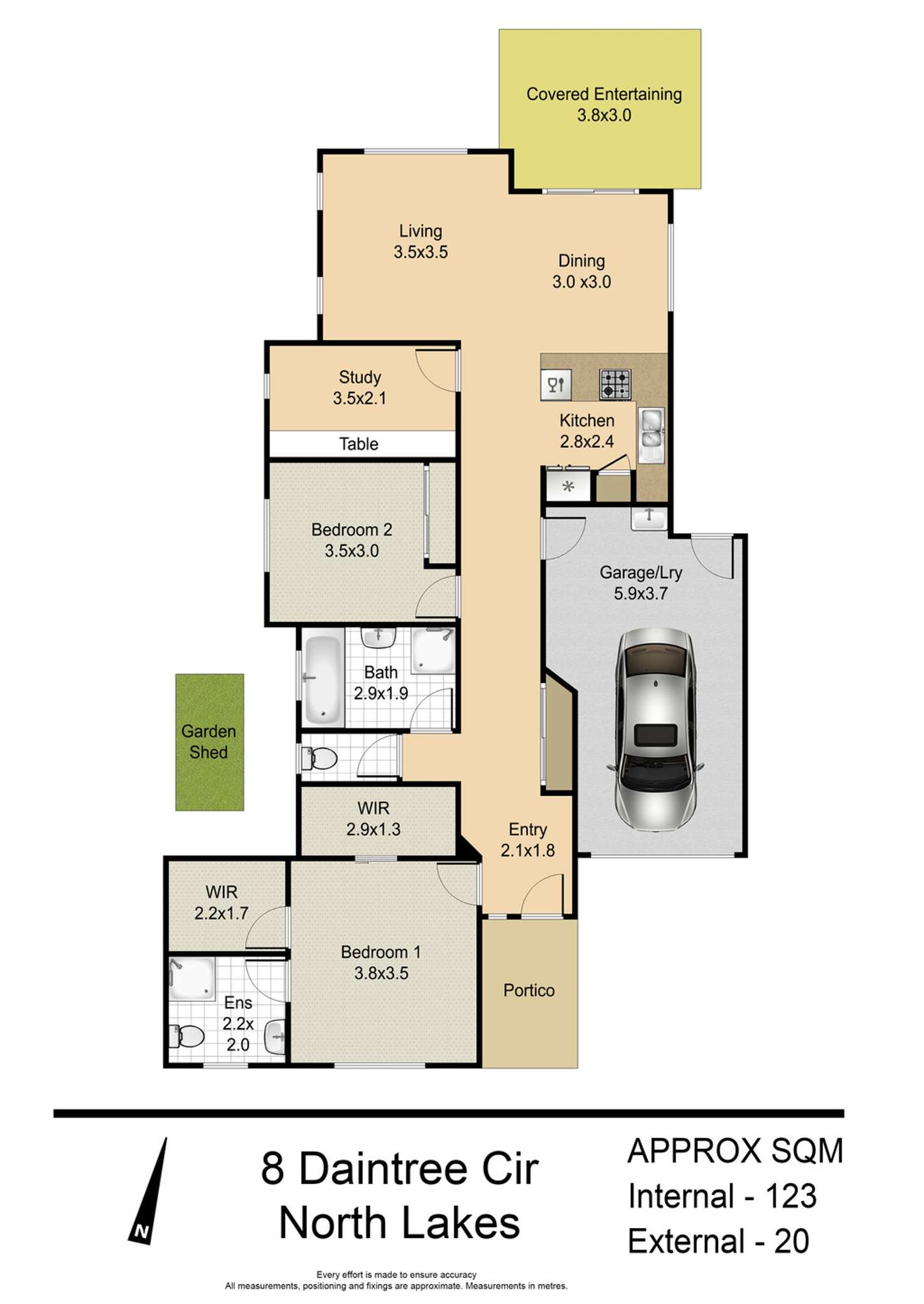 Floorplan of Homely house listing, 8 Daintree Circuit, North Lakes QLD 4509