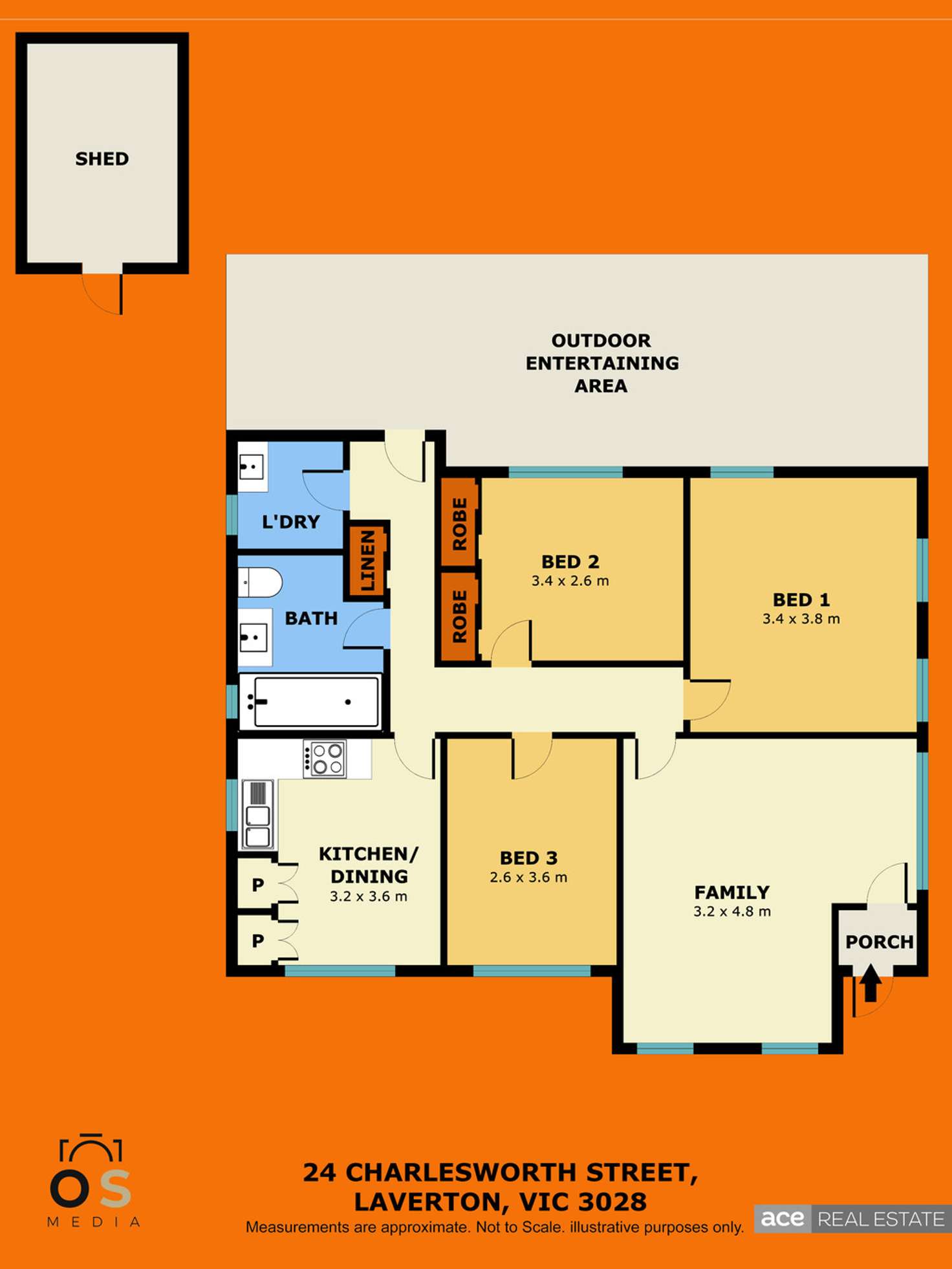 Floorplan of Homely house listing, 24 Charlesworth Street, Laverton VIC 3028
