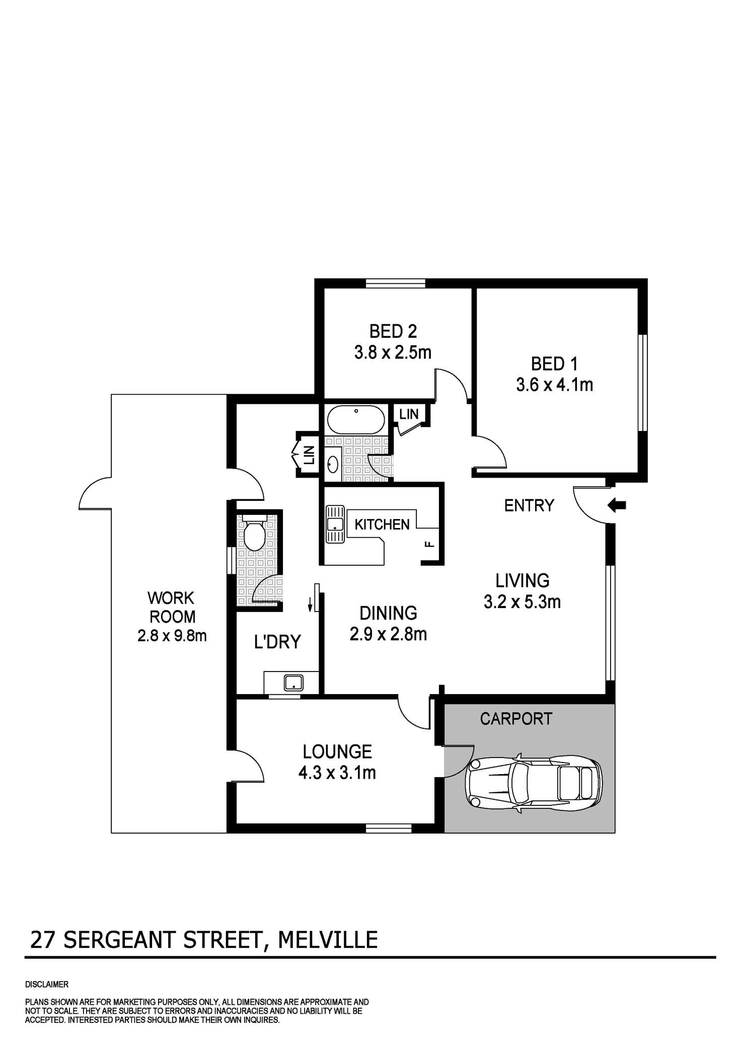 Floorplan of Homely house listing, 27 Sergeant Road, Melville WA 6156