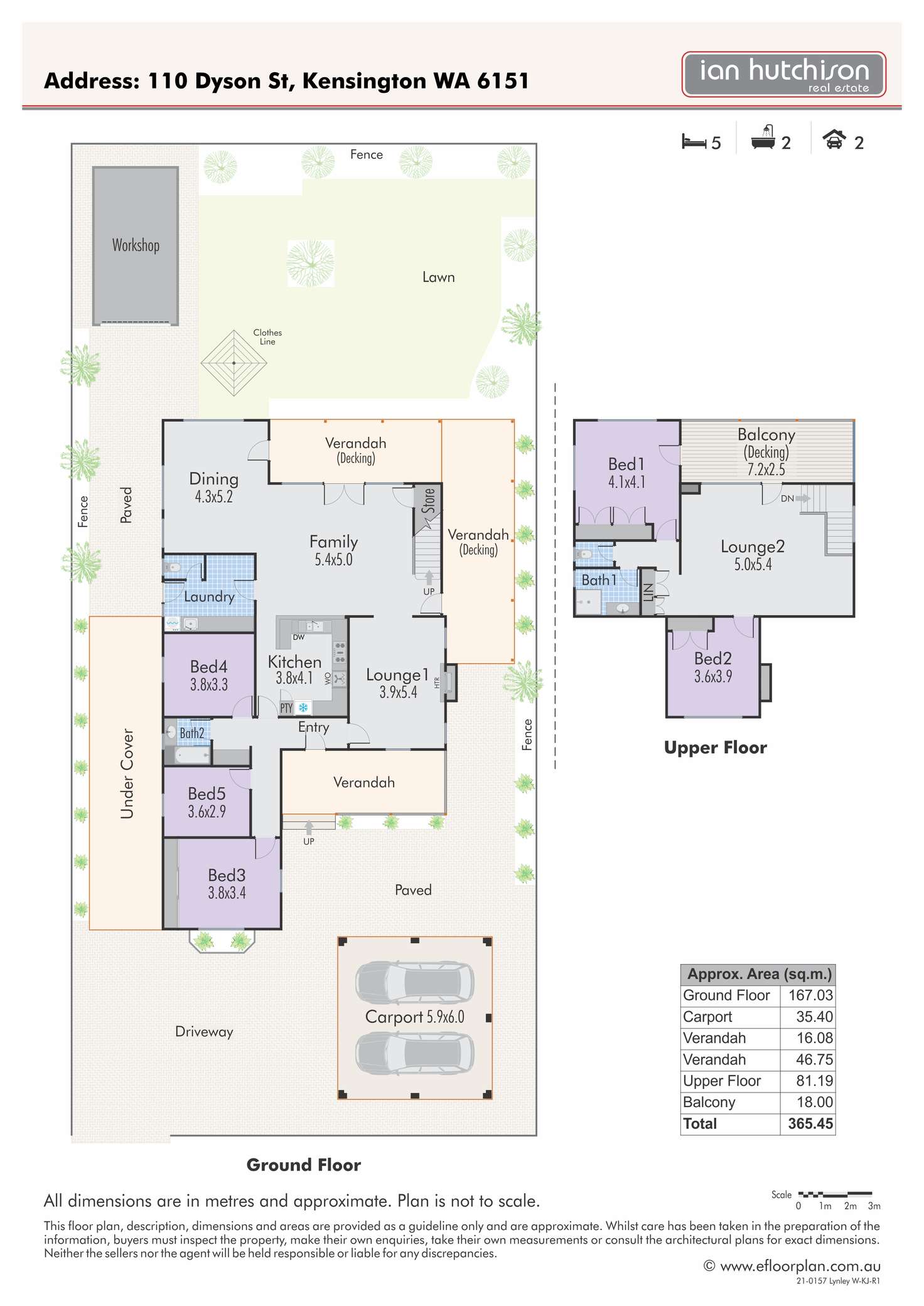 Floorplan of Homely house listing, 110 Dyson Street, Kensington WA 6151