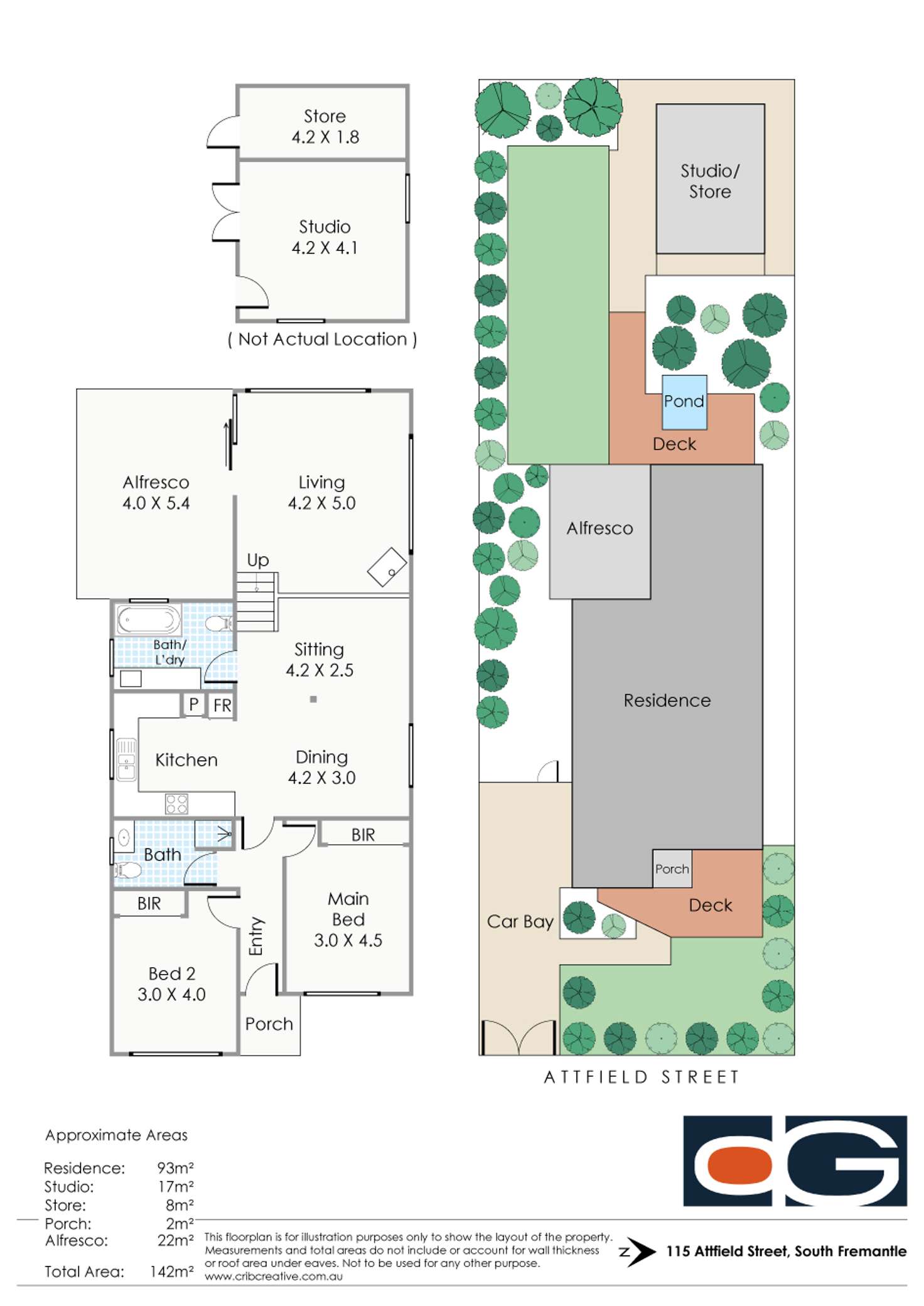 Floorplan of Homely house listing, 115 Attfield Street, South Fremantle WA 6162