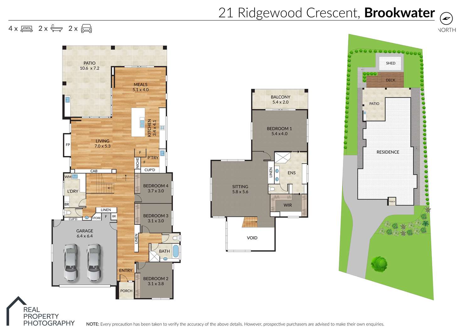 Floorplan of Homely house listing, 21 Ridgewood Drive, Brookwater QLD 4300