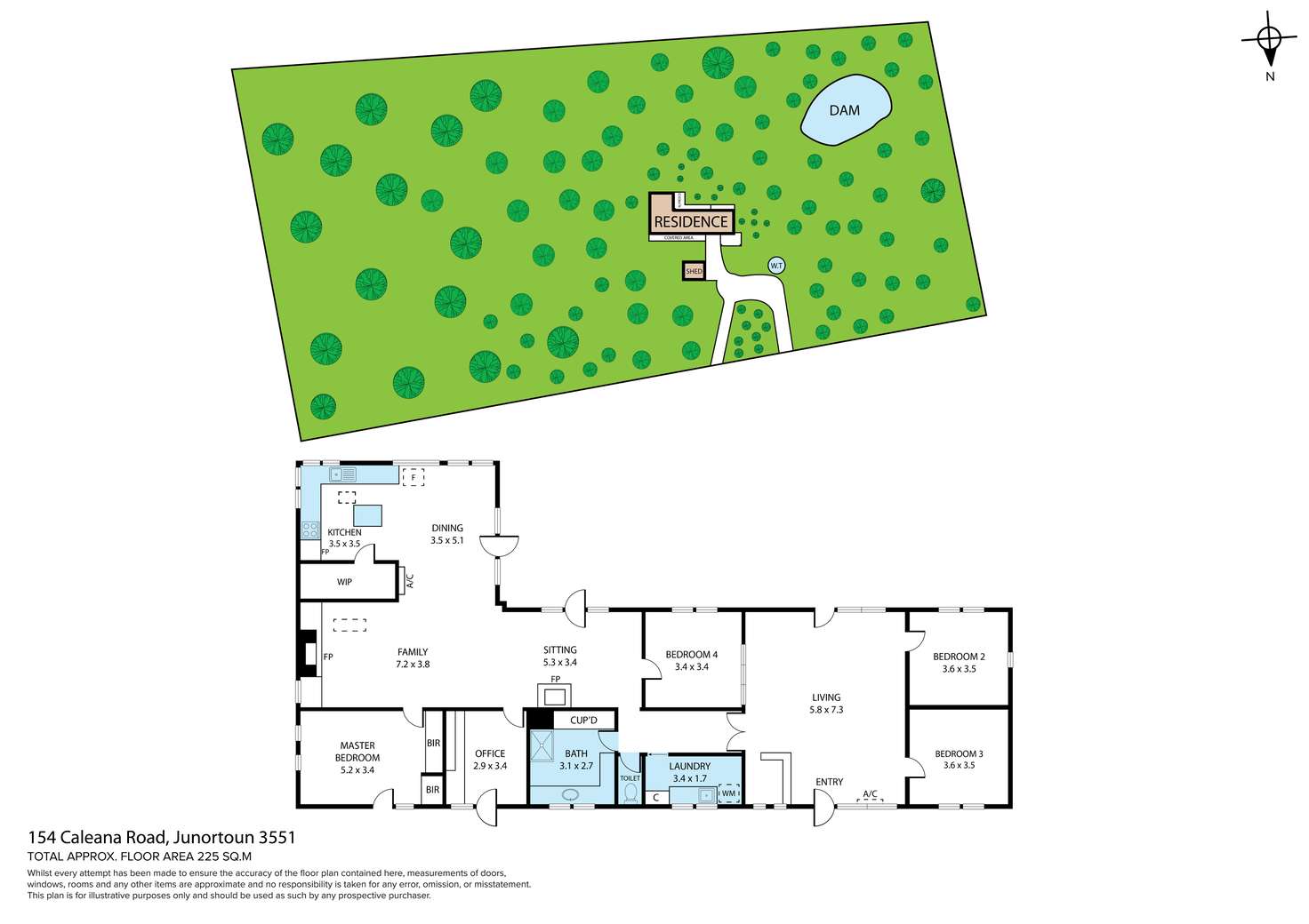 Floorplan of Homely house listing, 154 Caleana Road, Junortoun VIC 3551